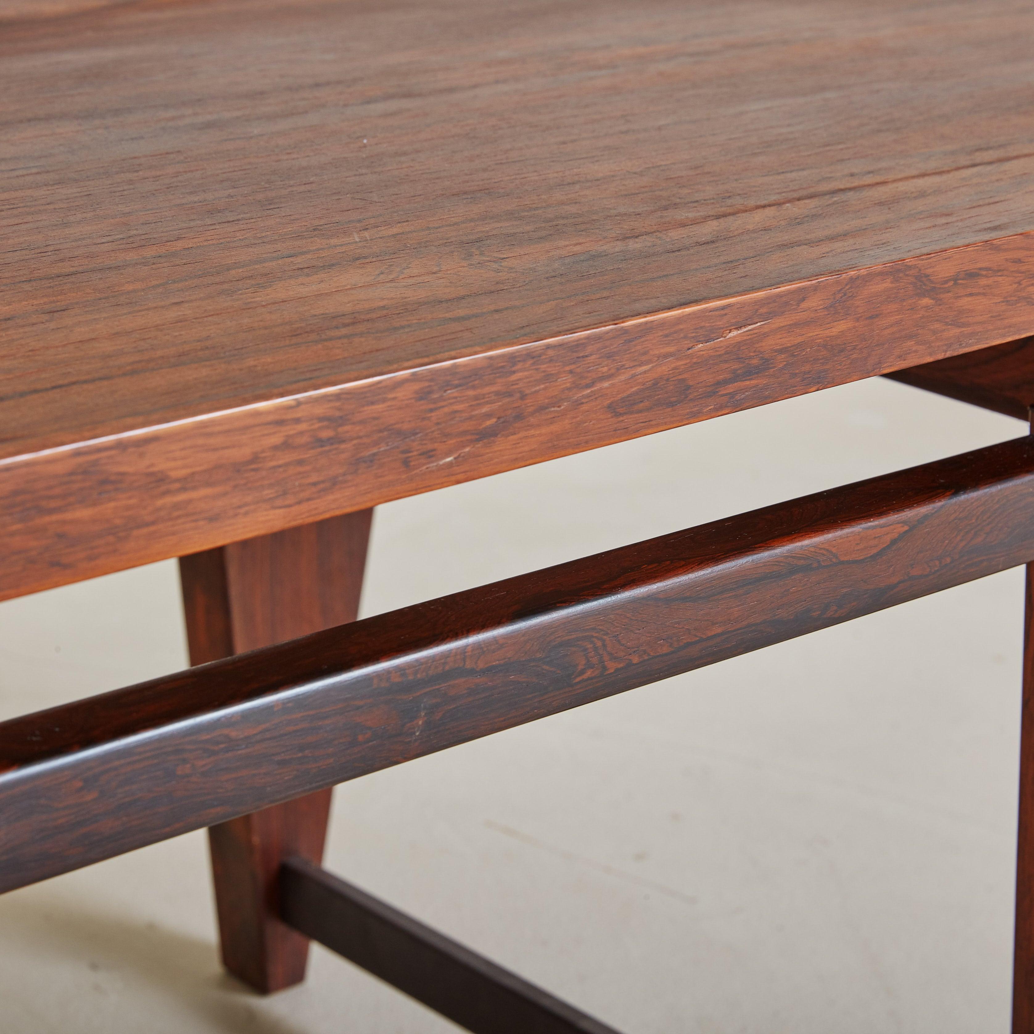 Model ML 115’ Rosewood Coffee Table Attributed to Illum Wikkelsø 3