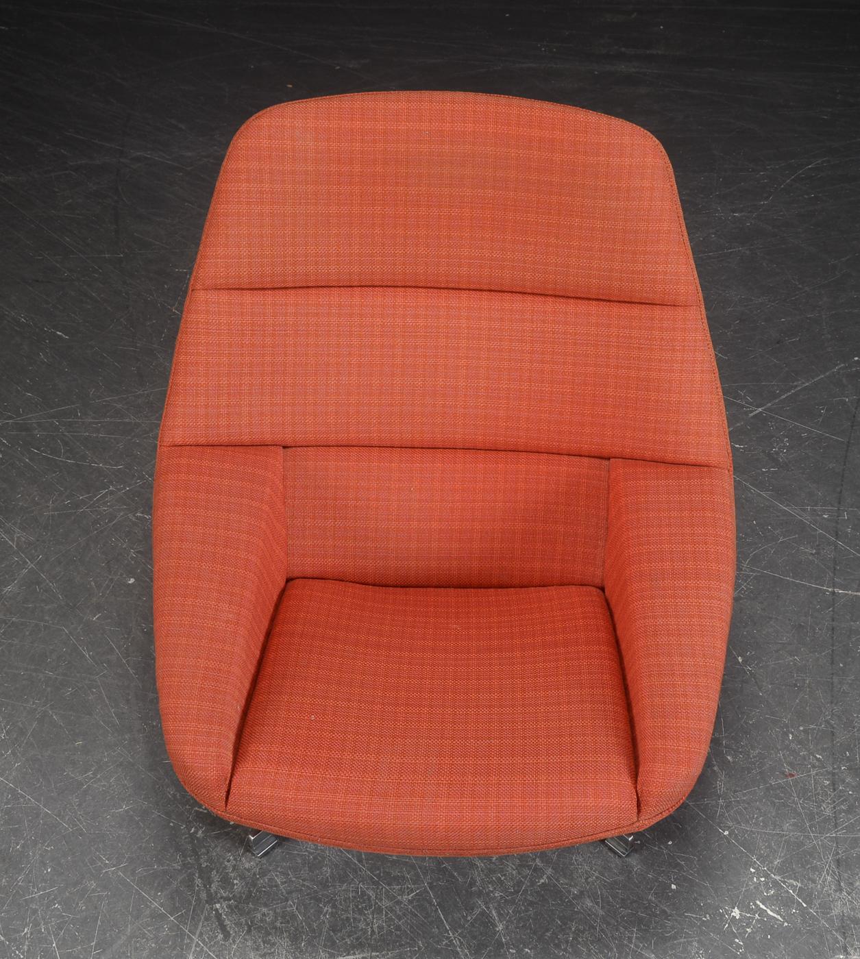 Sedia da salotto girevole Model ML91 di Illum Wikkelsø per A. Mikael Laursen, anni '60 in vendita 1