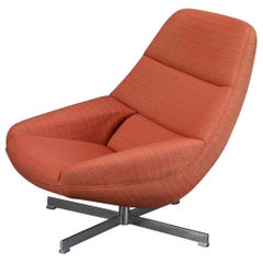 Model ML91 Swivel Lounge Chair by Illum Wikkelsø for Mikael Laursen, 1960s