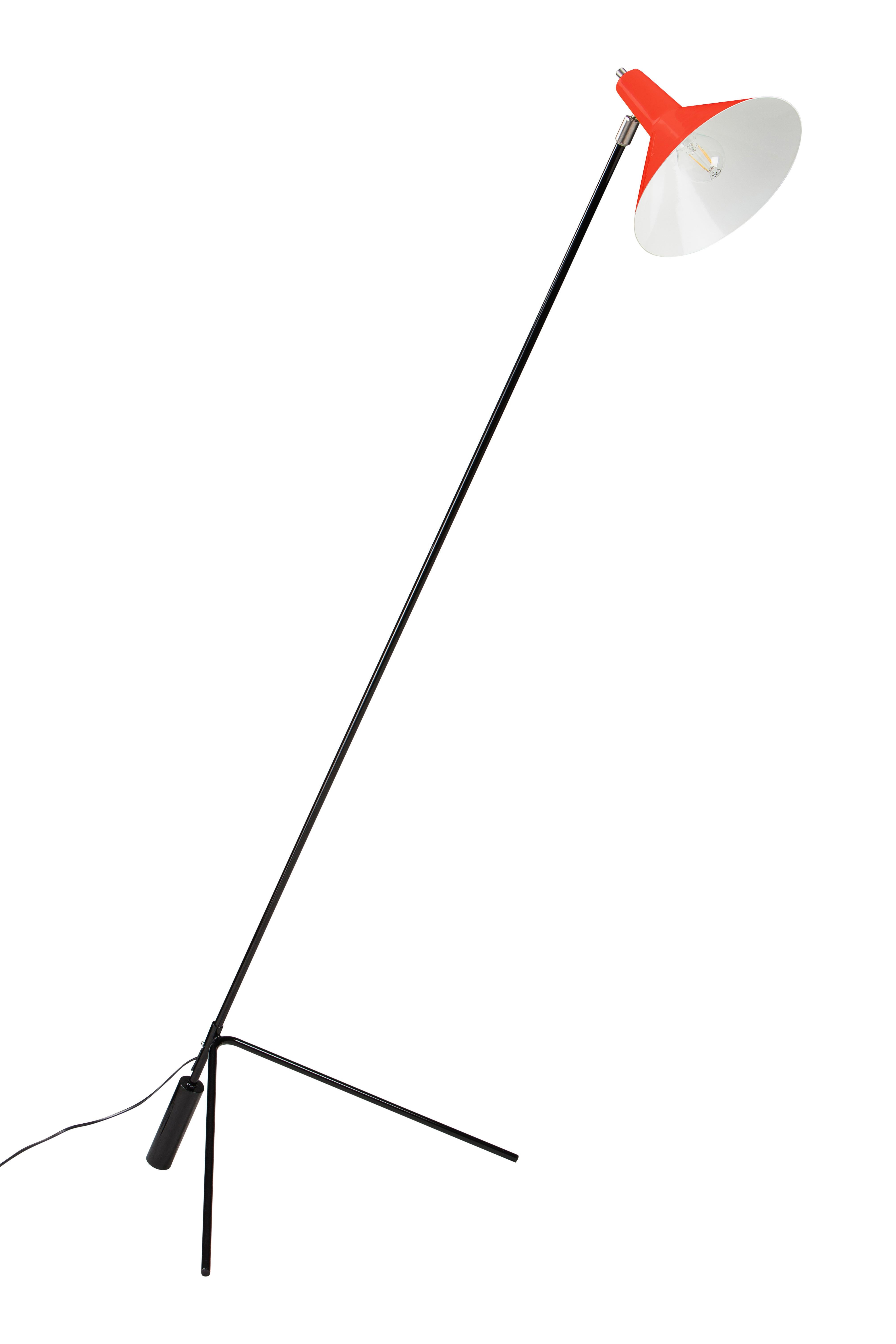 Mid-Century Modern Model No. 1502 Grasshopper Floor Lamp by J.J.M. Hoogervorst for Anvia For Sale