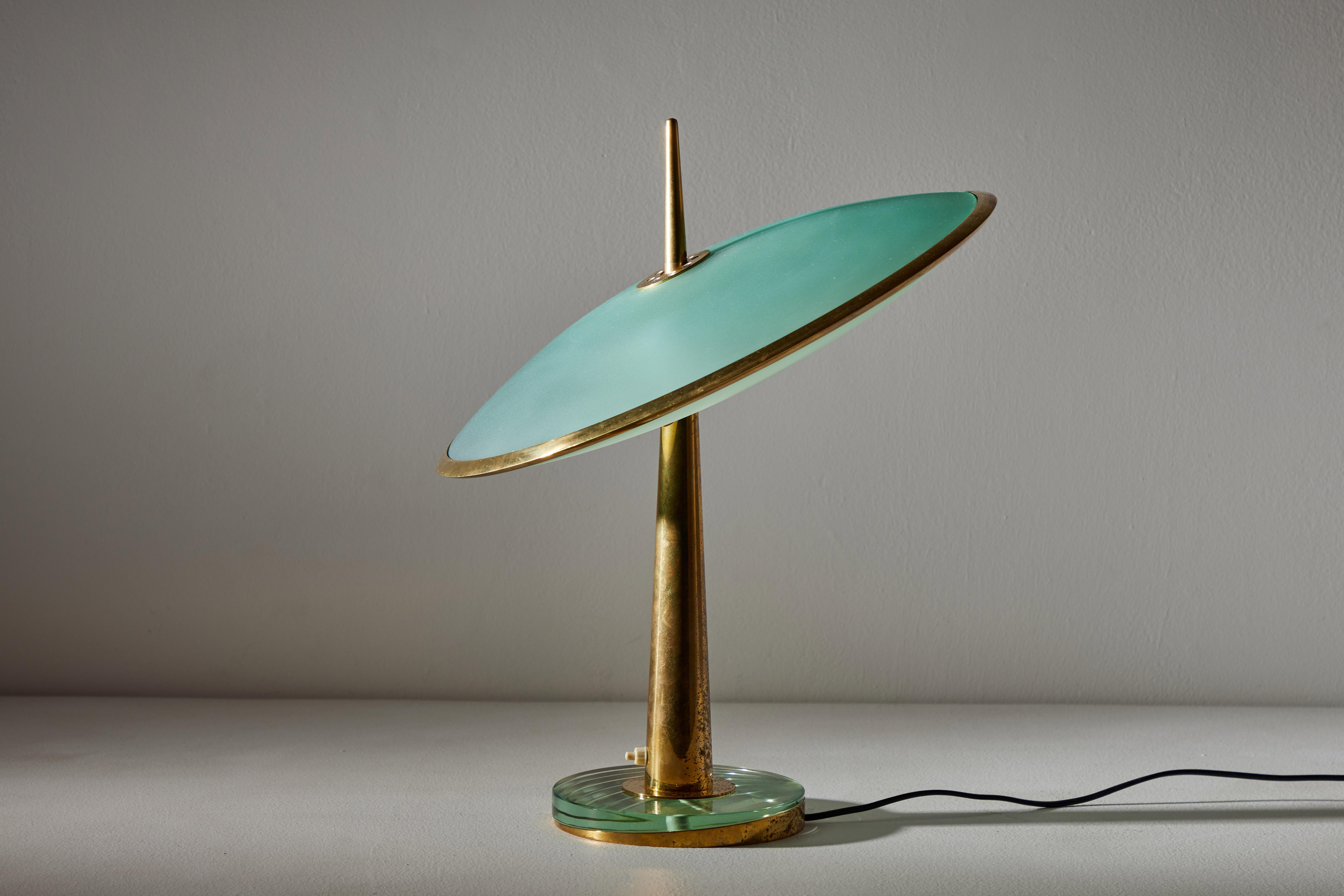 Brass Model No. 1538 Table Lamp by Max Ingrand for Fontana Arte For Sale