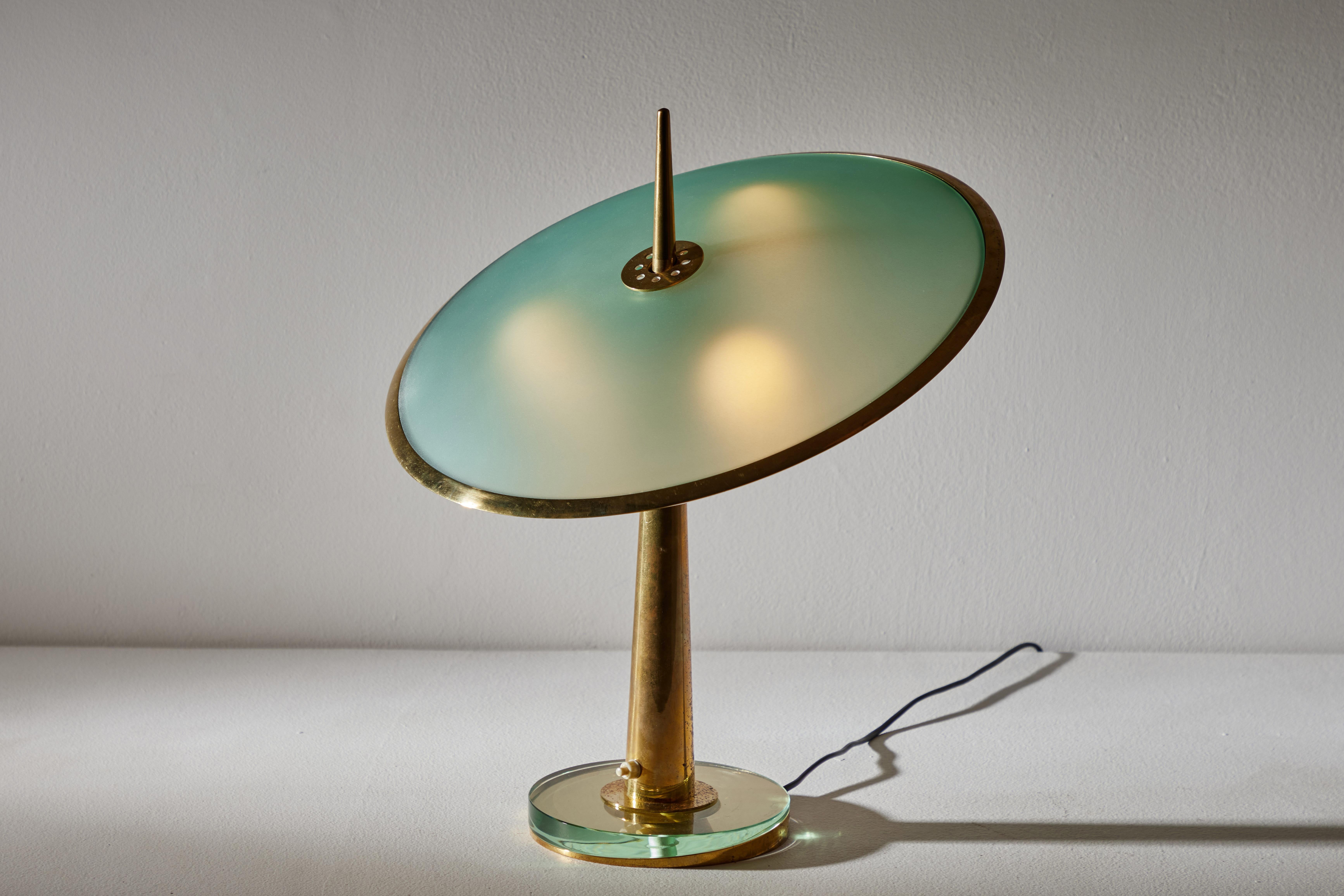 Italian Model No. 1538 Table Lamp by Max Ingrand for Fontana Arte For Sale