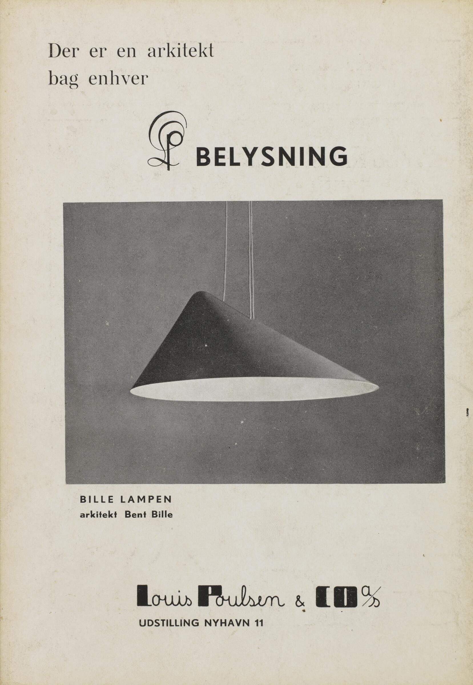 Model No. 16519 'Bille Lamp' by Bent Bille for Louis Poulsen  For Sale 2