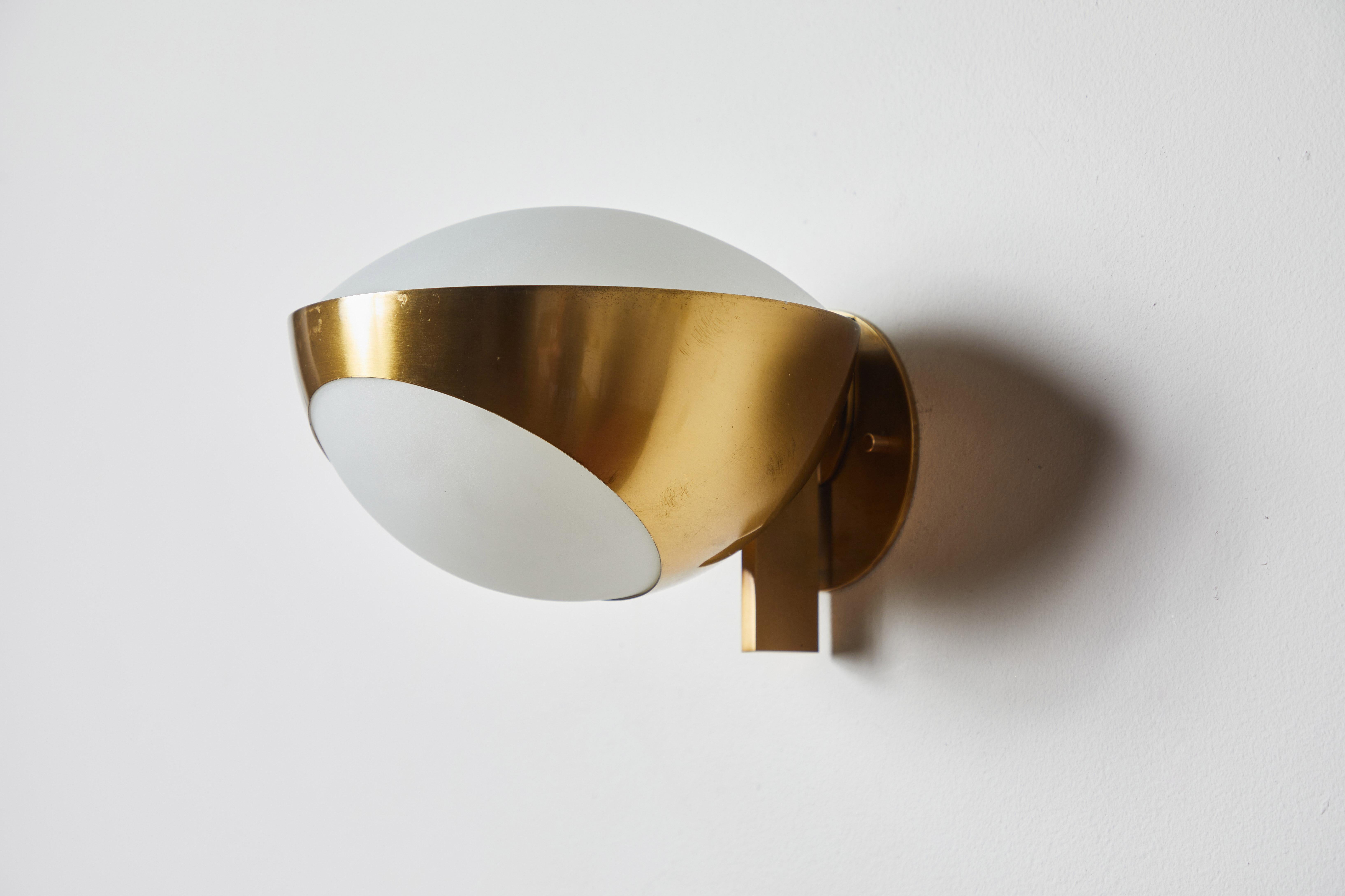 Brass Model No. 1963 Sconce by Max Ingrand for Fontanta Arte