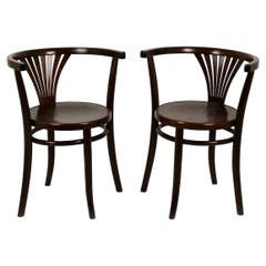 Model No. 28 Bentwood Armchairs from Thonet, 1920s, Set of Two