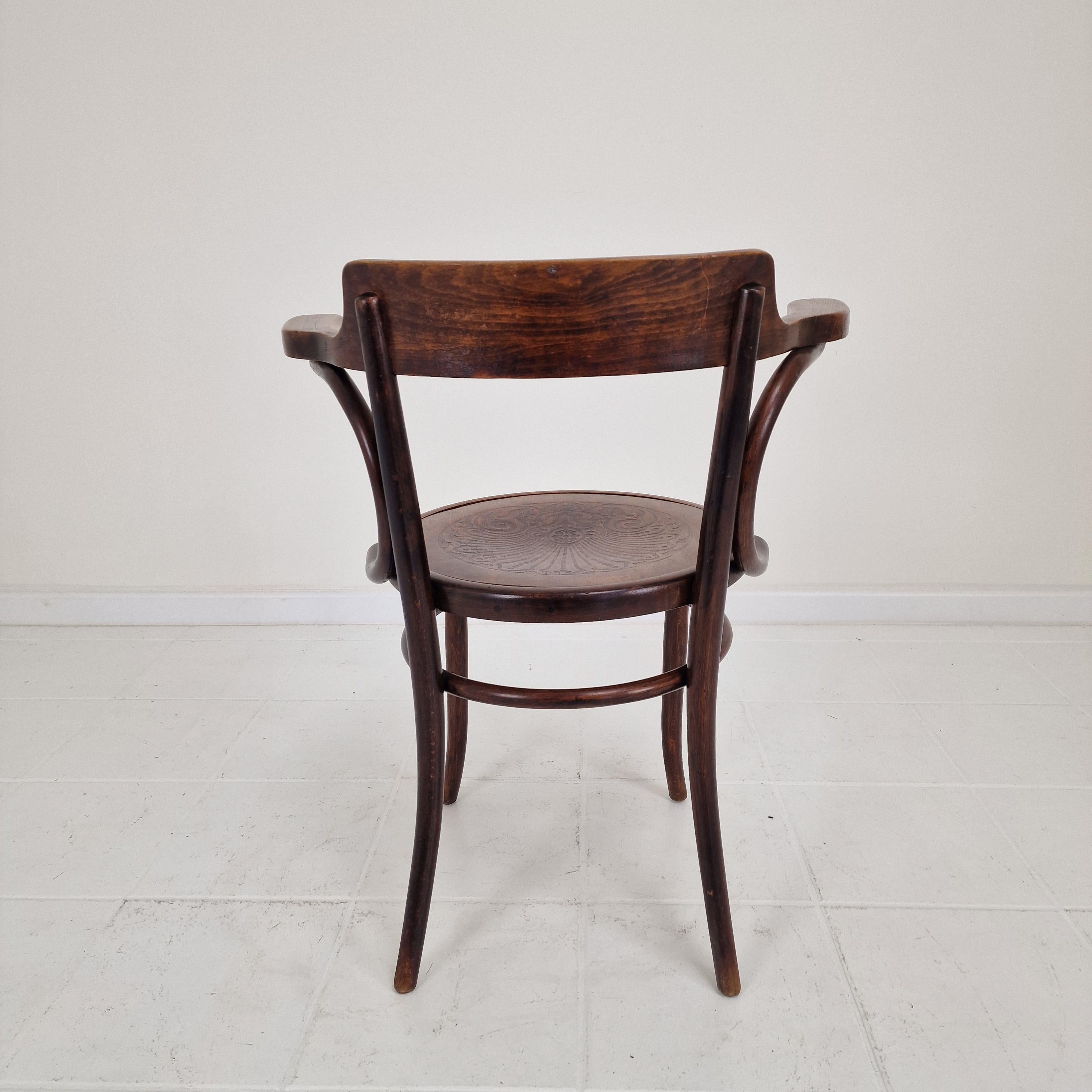 Schreibtisch- oder Schreibtischstuhl Modell Nr. 3 von Thonet, 1900er Jahre im Angebot 1
