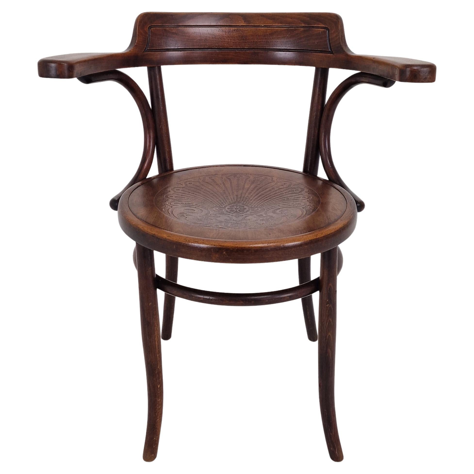 Schreibtisch- oder Schreibtischstuhl Modell Nr. 3 von Thonet, 1900er Jahre