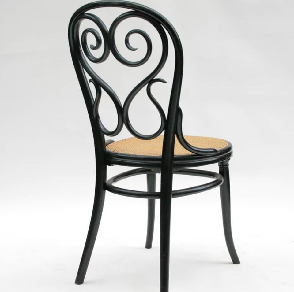 Iron Model No. 4 Daum café chair by Thonet, Austria 1880s