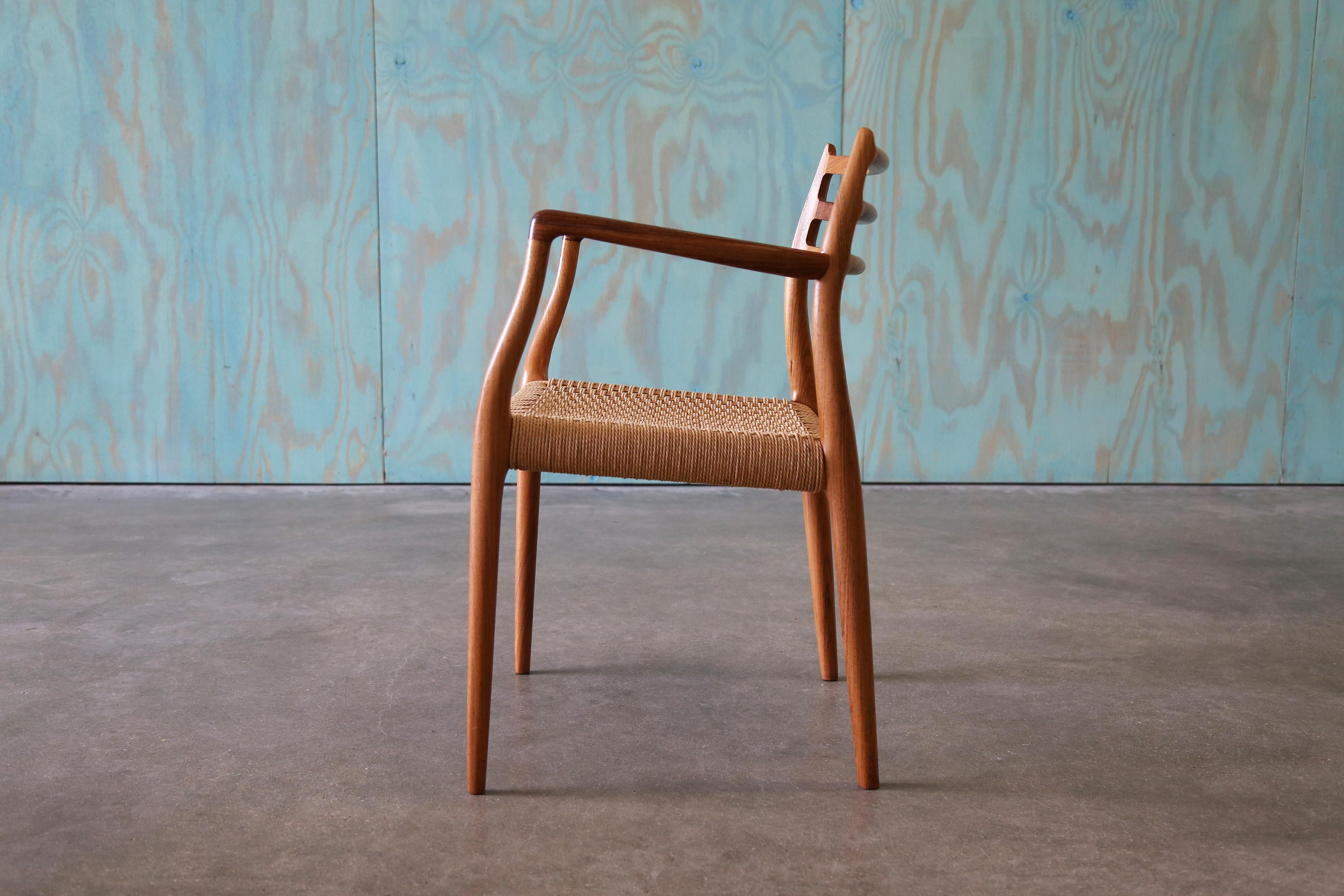 Mid-Century Modern Model no. 62 Rosewood Carver Armchair by Niels Møller, Denmark, circa 1962 For Sale