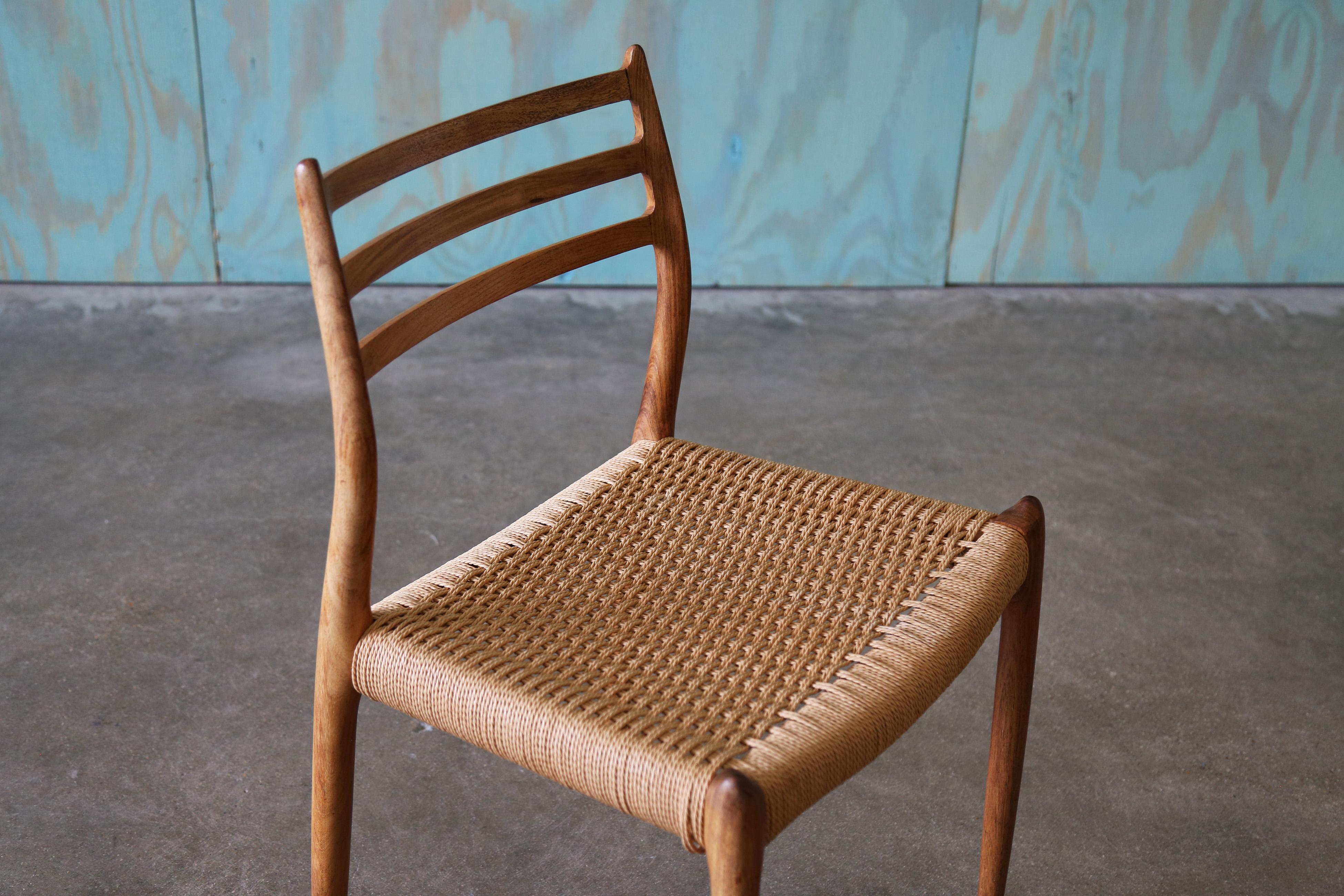 Model no. 78 Rosewood Dining Chair by Niels Møller, Denmark, Danish modern For Sale 3