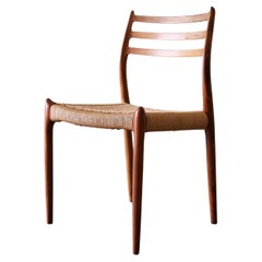 Model no. 78 Rosewood Dining Chair by Niels Møller, Denmark, Danish modern