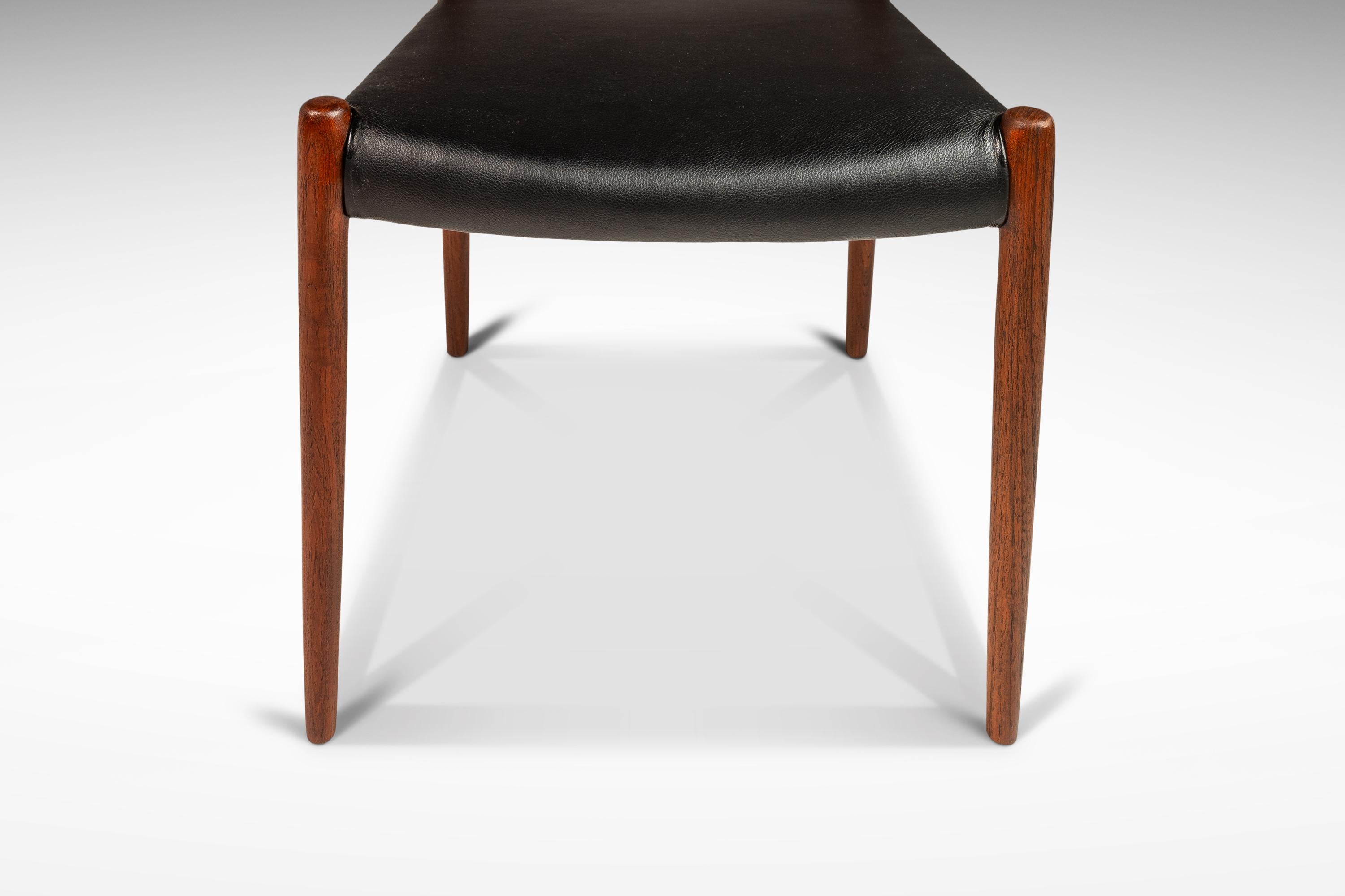 Model No. 82 Ladderback Side Chair for J.L. Møllers Møbelfabrik, Denmark, 1960's 3