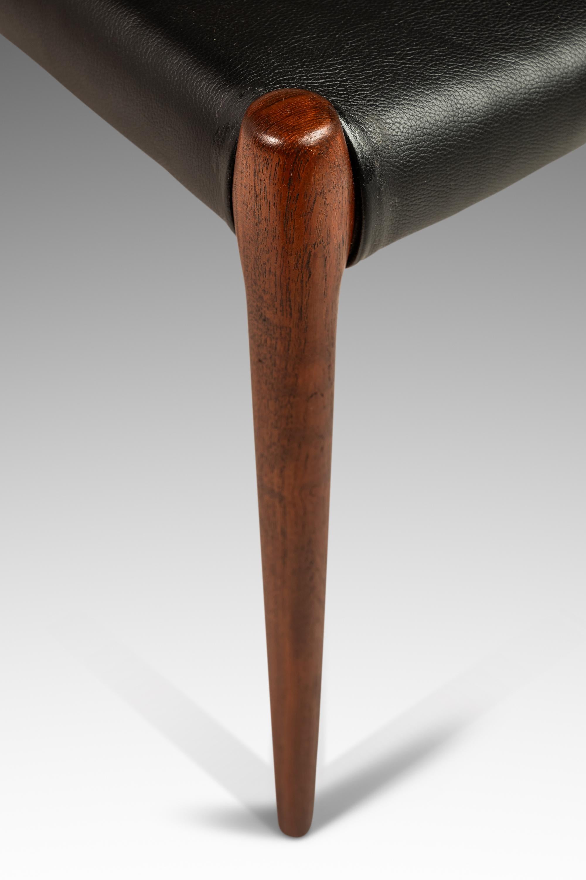 Model No. 82 Ladderback Side Chair for J.L. Møllers Møbelfabrik, Denmark, 1960's 6