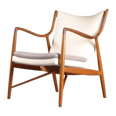 Model NV45 Easy Chair, Designed by Finn Juhl, Made by Niels Vodder, 1940s