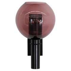Wandleuchter Modell 'NX 179' mit Rosenglasschirm von Philips, Niederlande, 1960er Jahre