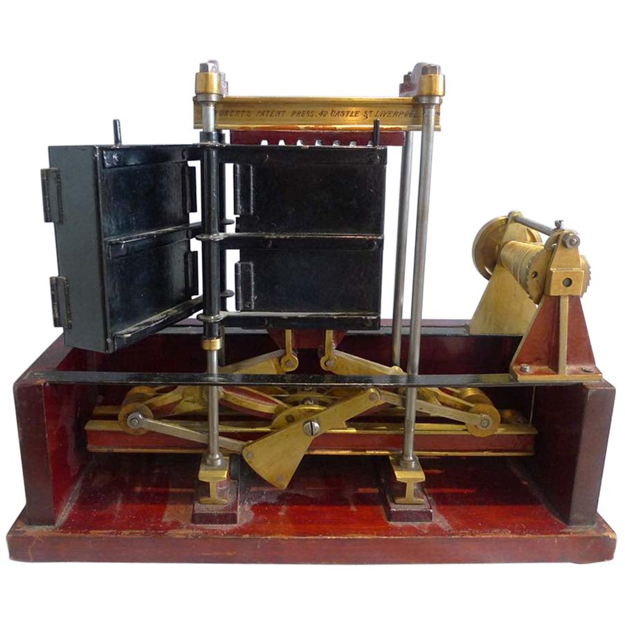 Model of a Baling Machine by Roberts Liverpool, England For Sale