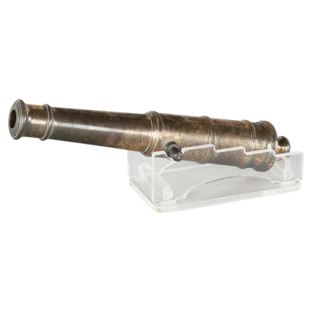 Model of a cannon made from bronze recovered from the the former flagship For Sale