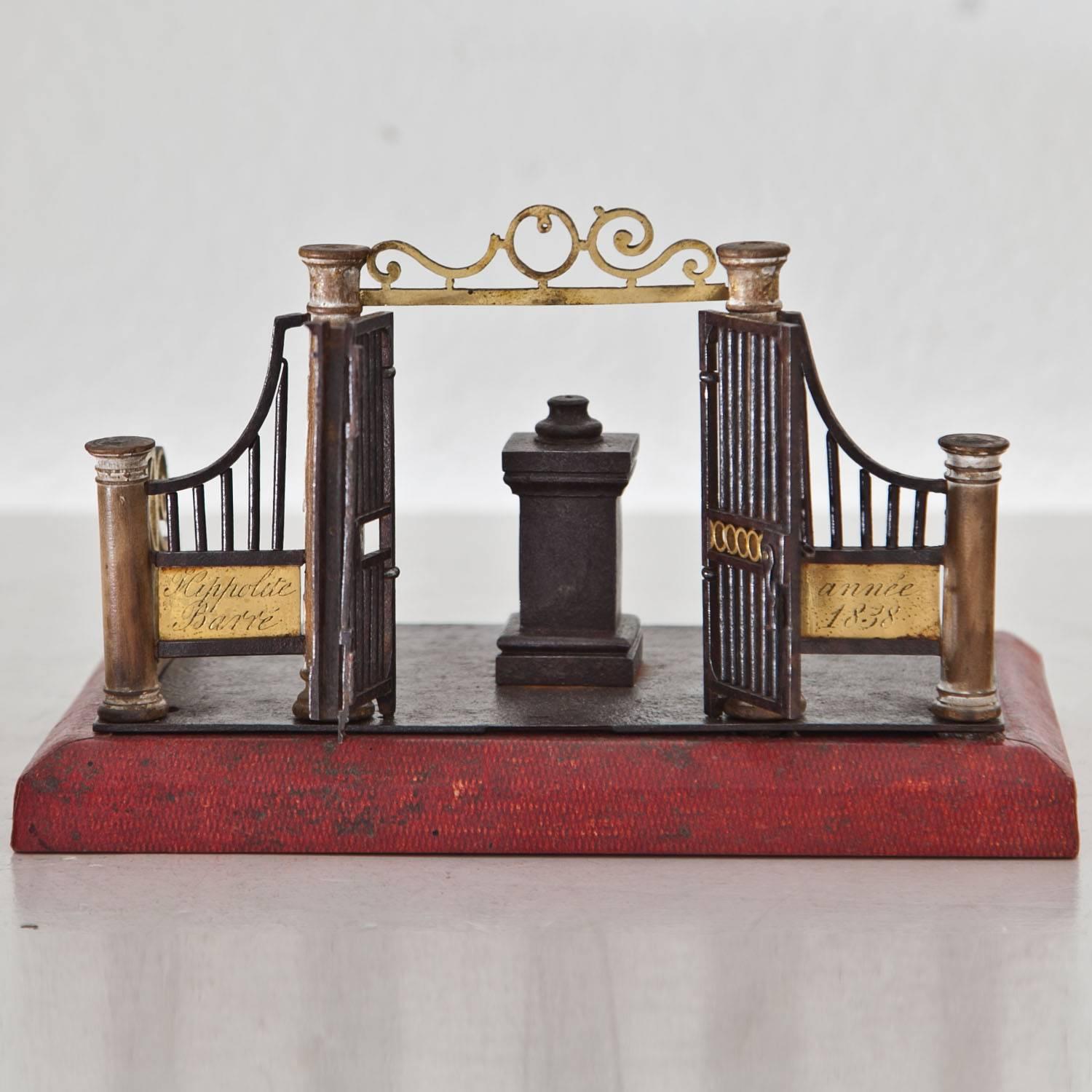 Model of a Gate, France, Dated 1838 In Good Condition In Greding, DE