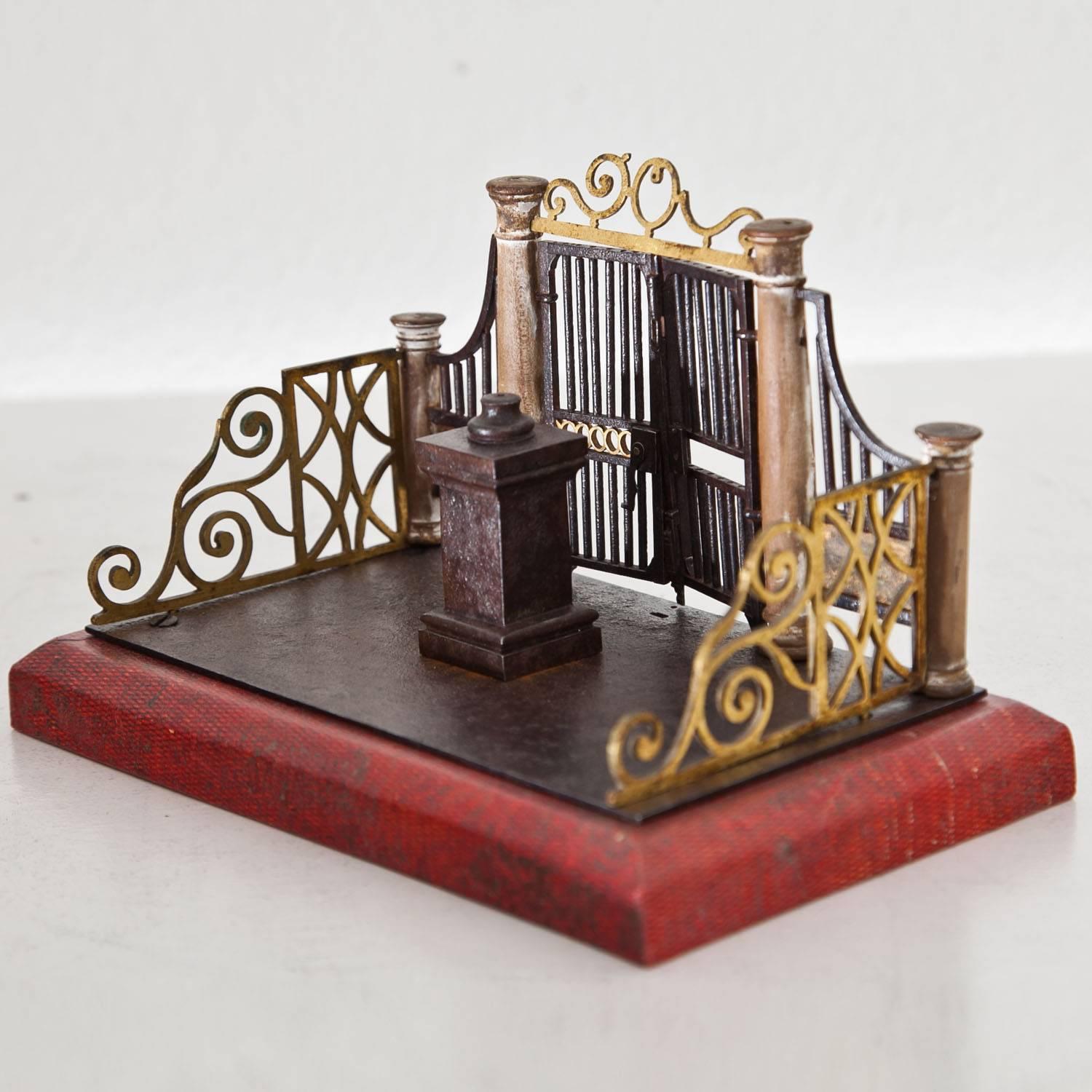 Mid-19th Century Model of a Gate, France, Dated 1838