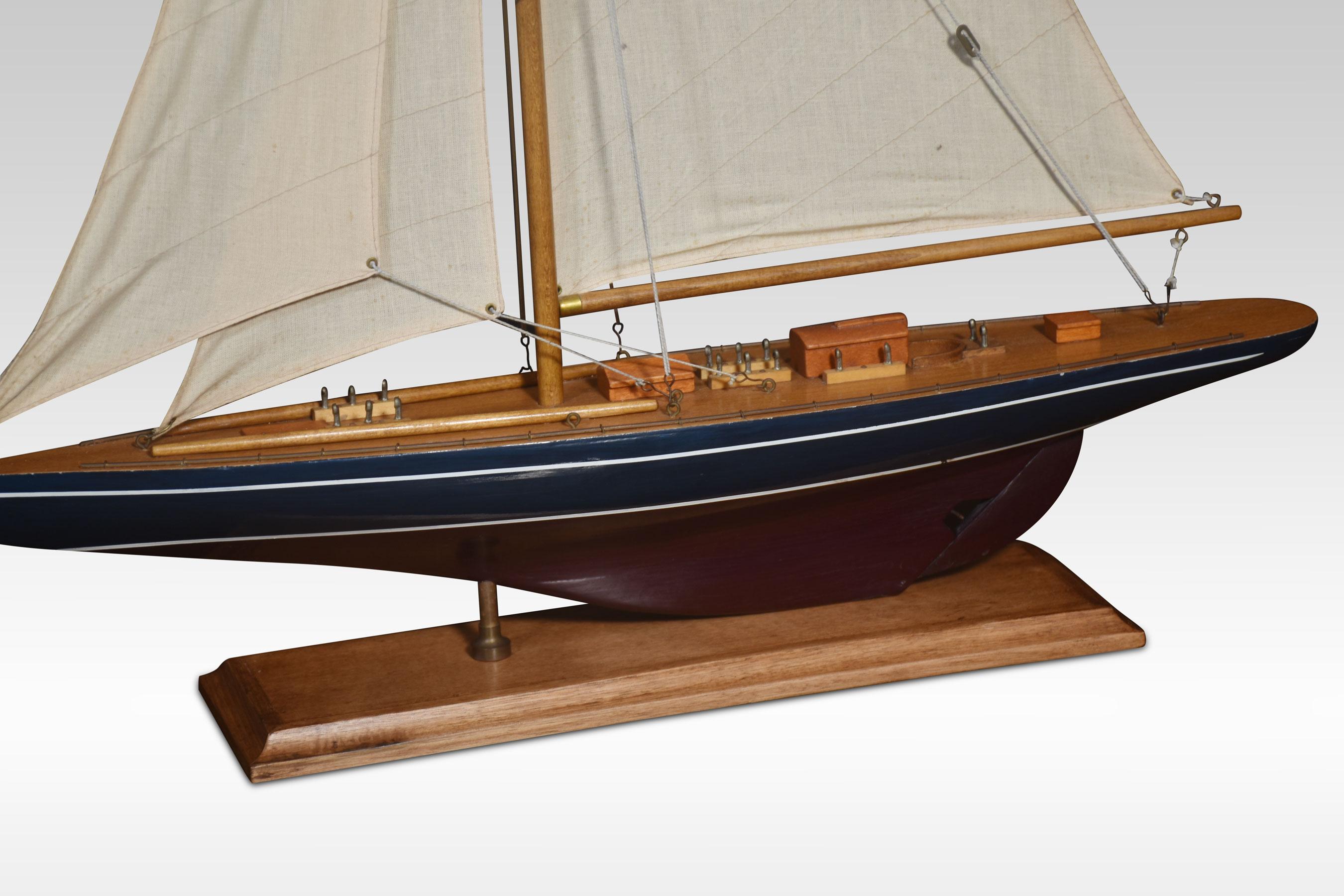 British  Model of a sailing Yacht For Sale