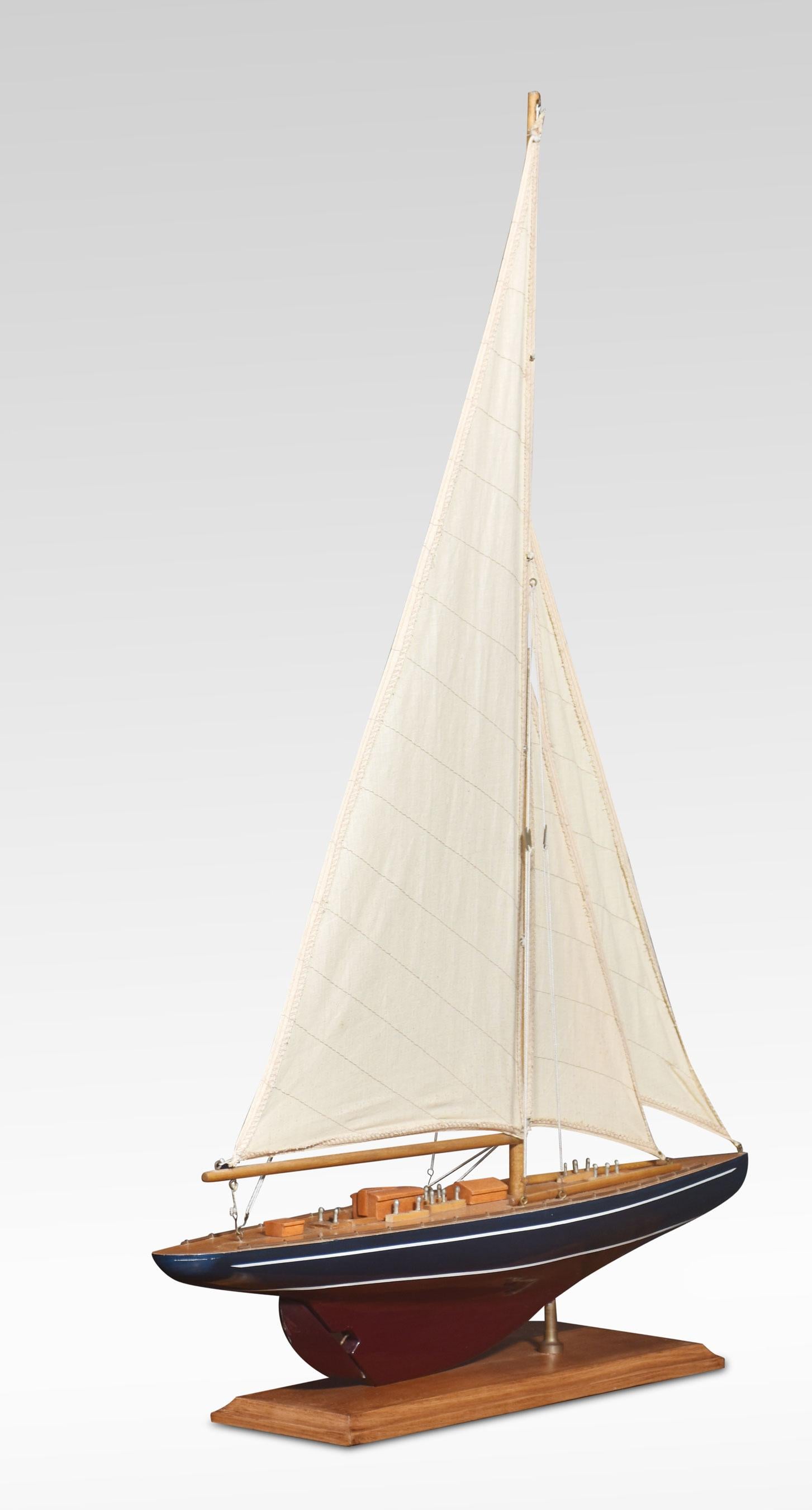 20th Century  Model of a sailing Yacht For Sale