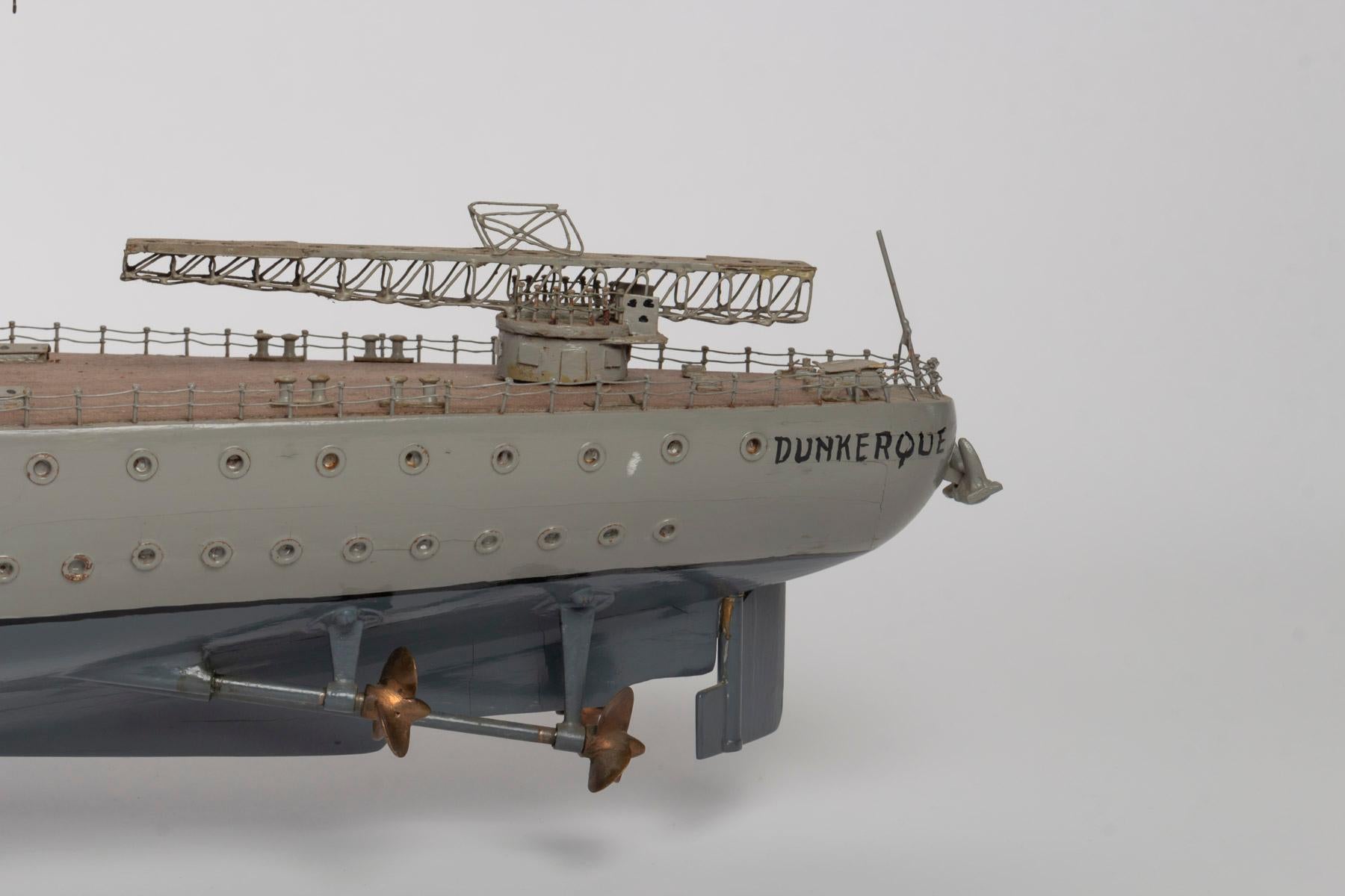 Model of a war boat, handcrafted, 