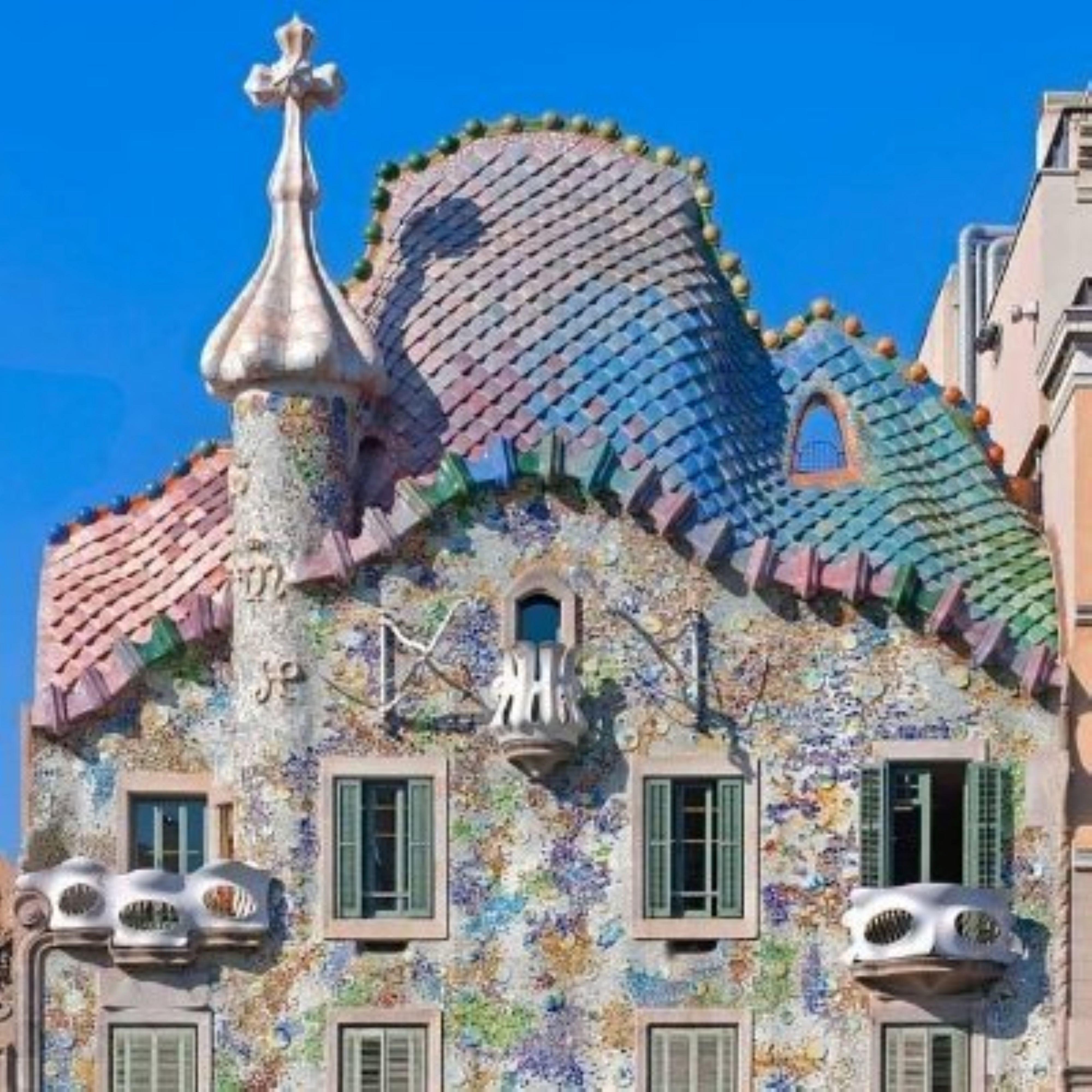 Metal Model of Casa Battlo Gaudi Barcelona Plaster Architectural Biblot Maquette