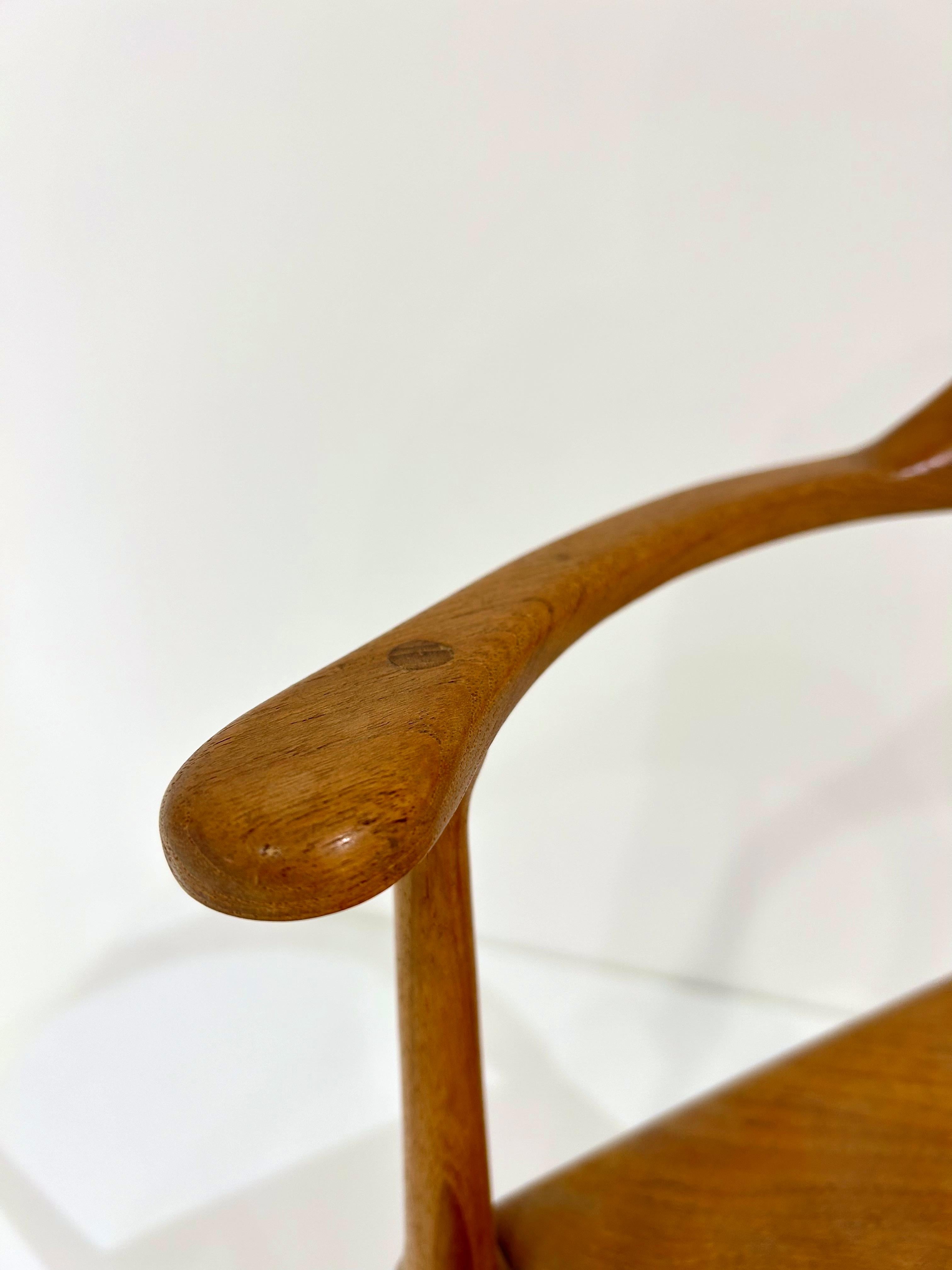 Model of Danish Corner Chair in the Manner of Finn Juhl For Sale 1