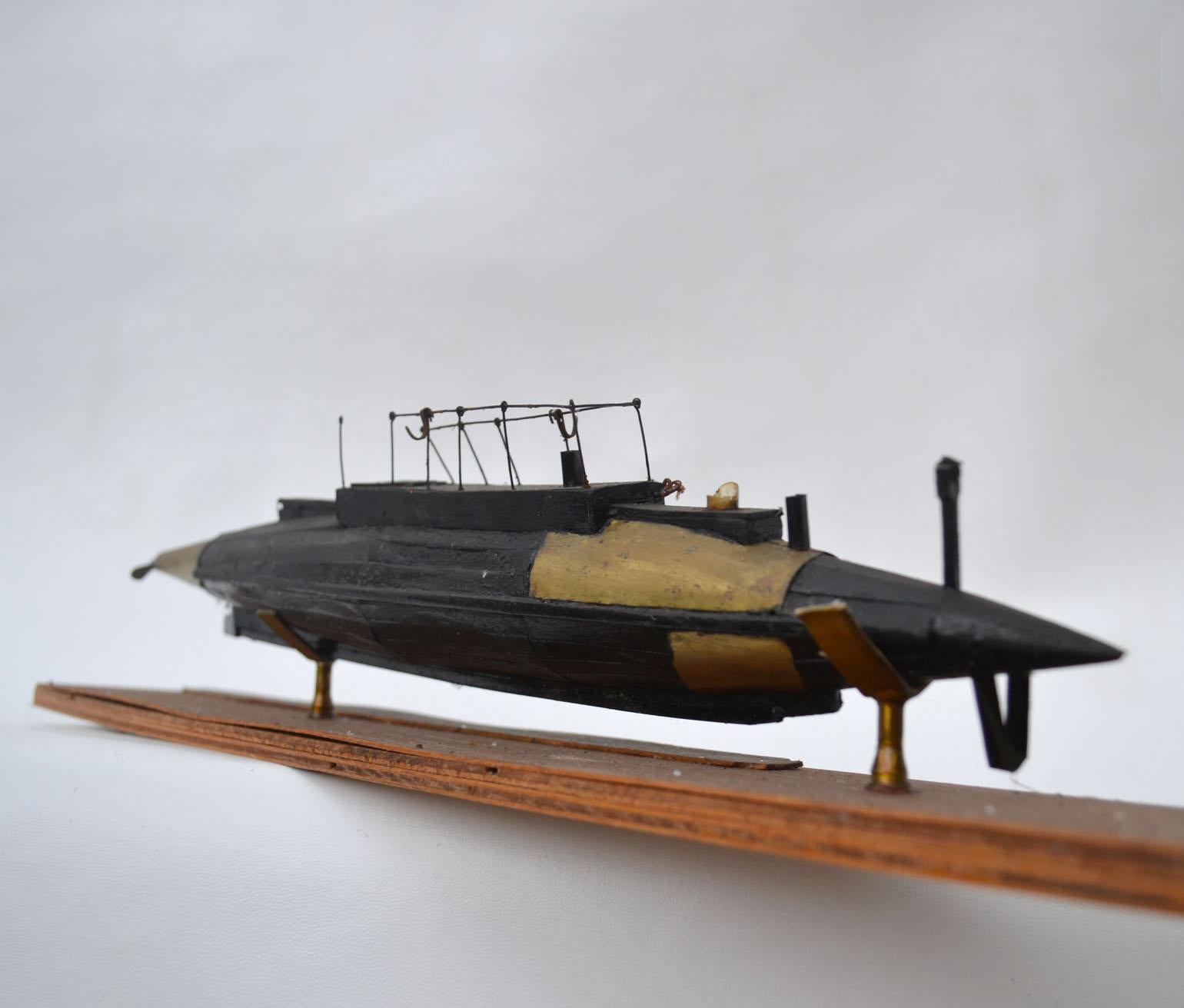 Early 20th Century Model of Early USSR Submarine 'Nalim'