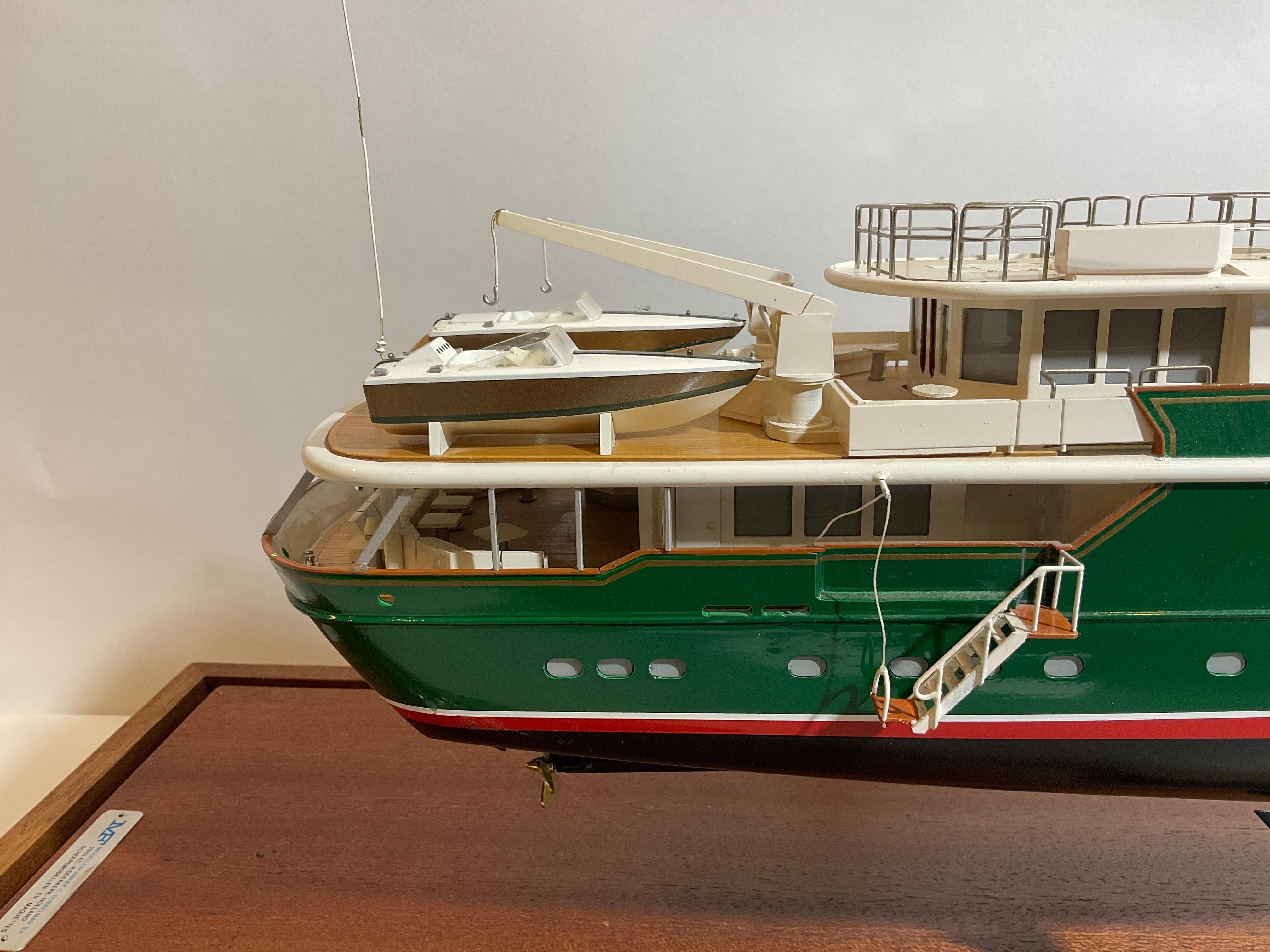 Wood Model of Malcolm Forbes Yacht 