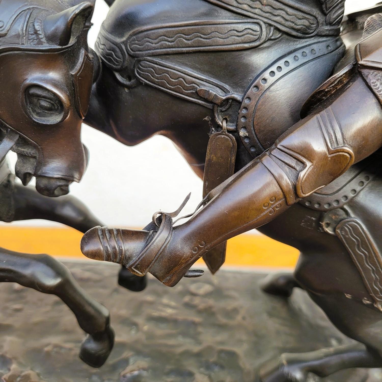 Model Of Nieuwerkerke, Battle Of The Duke Of Clarence, Bronze, Late 19th Century For Sale 12