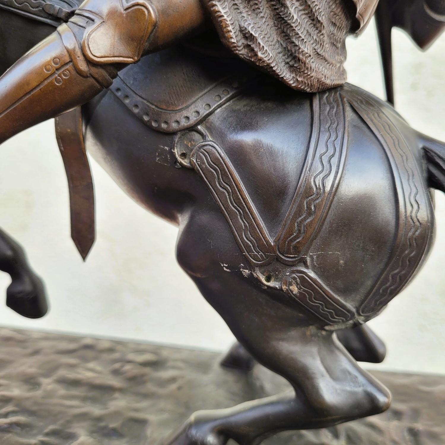 Model Of Nieuwerkerke, Battle Of The Duke Of Clarence, Bronze, Late 19th Century For Sale 13