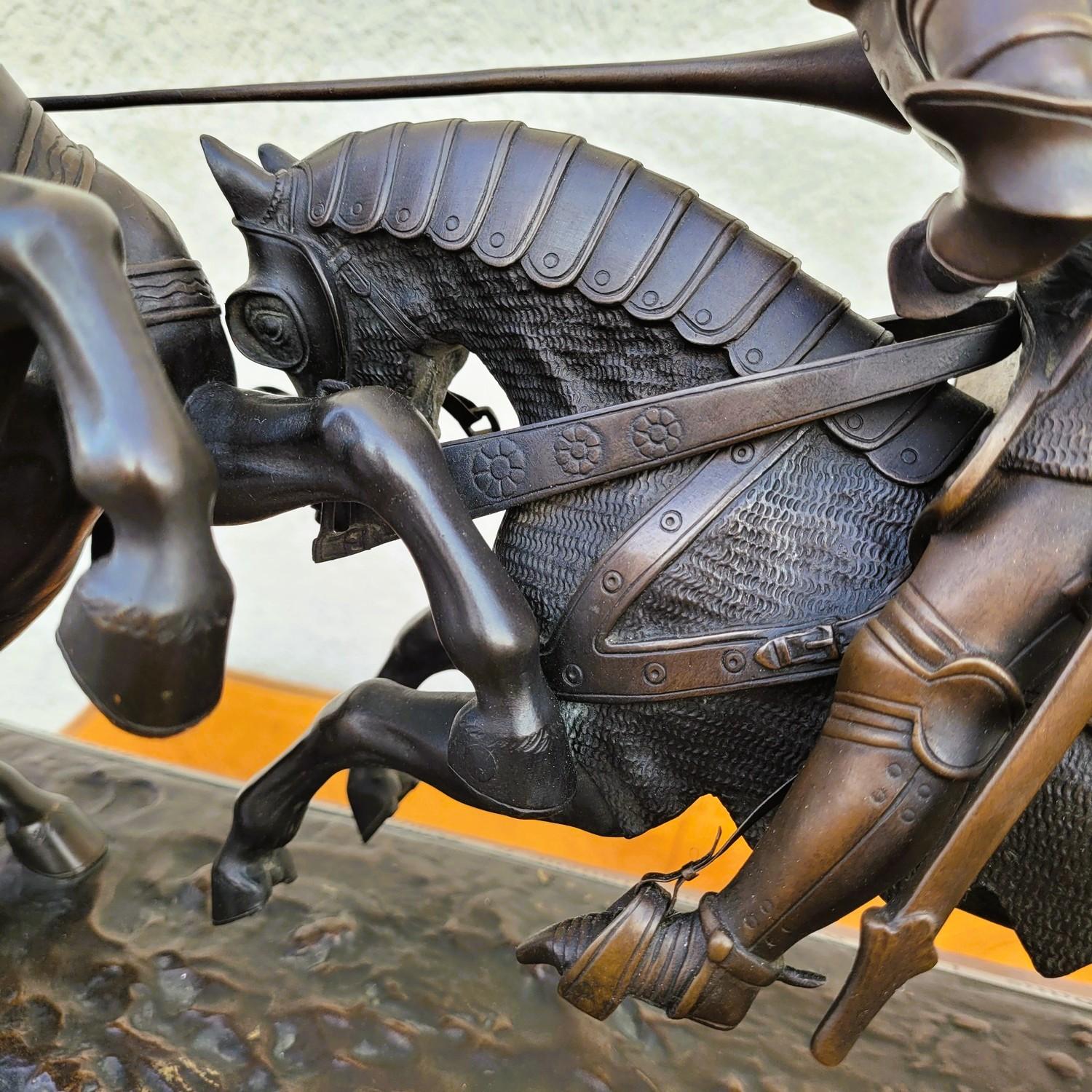 Model Of Nieuwerkerke, Battle Of The Duke Of Clarence, Bronze, Late 19th Century For Sale 1