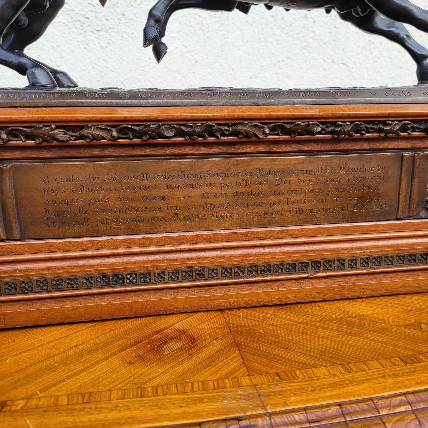 Model Of Nieuwerkerke, Battle Of The Duke Of Clarence, Bronze, Late 19th Century For Sale 3