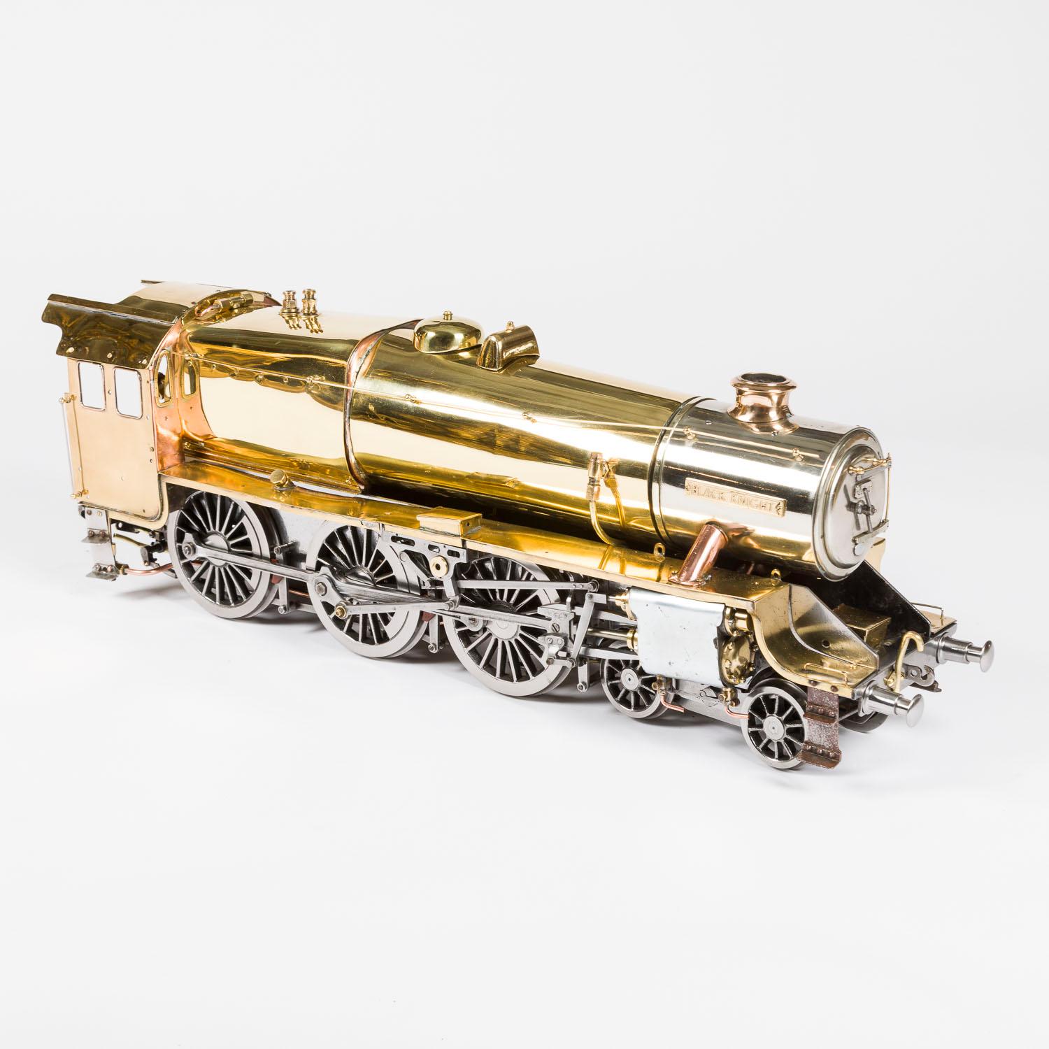 Brass Model of the 4-6-0 steam locomotive the Black Knight For Sale