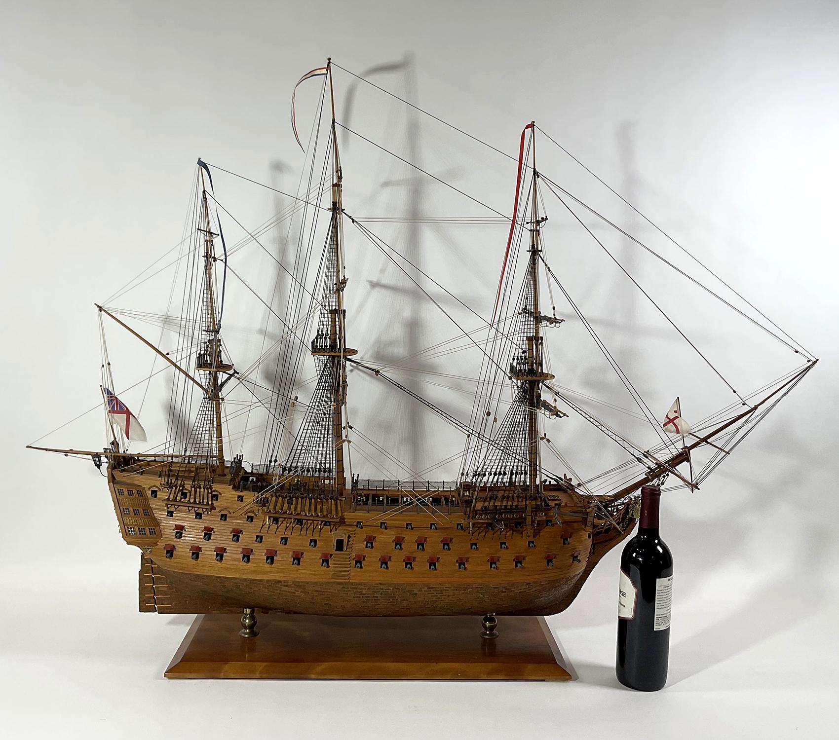 North American Model of the British Royal Navy Frigate HMS Victory For Sale