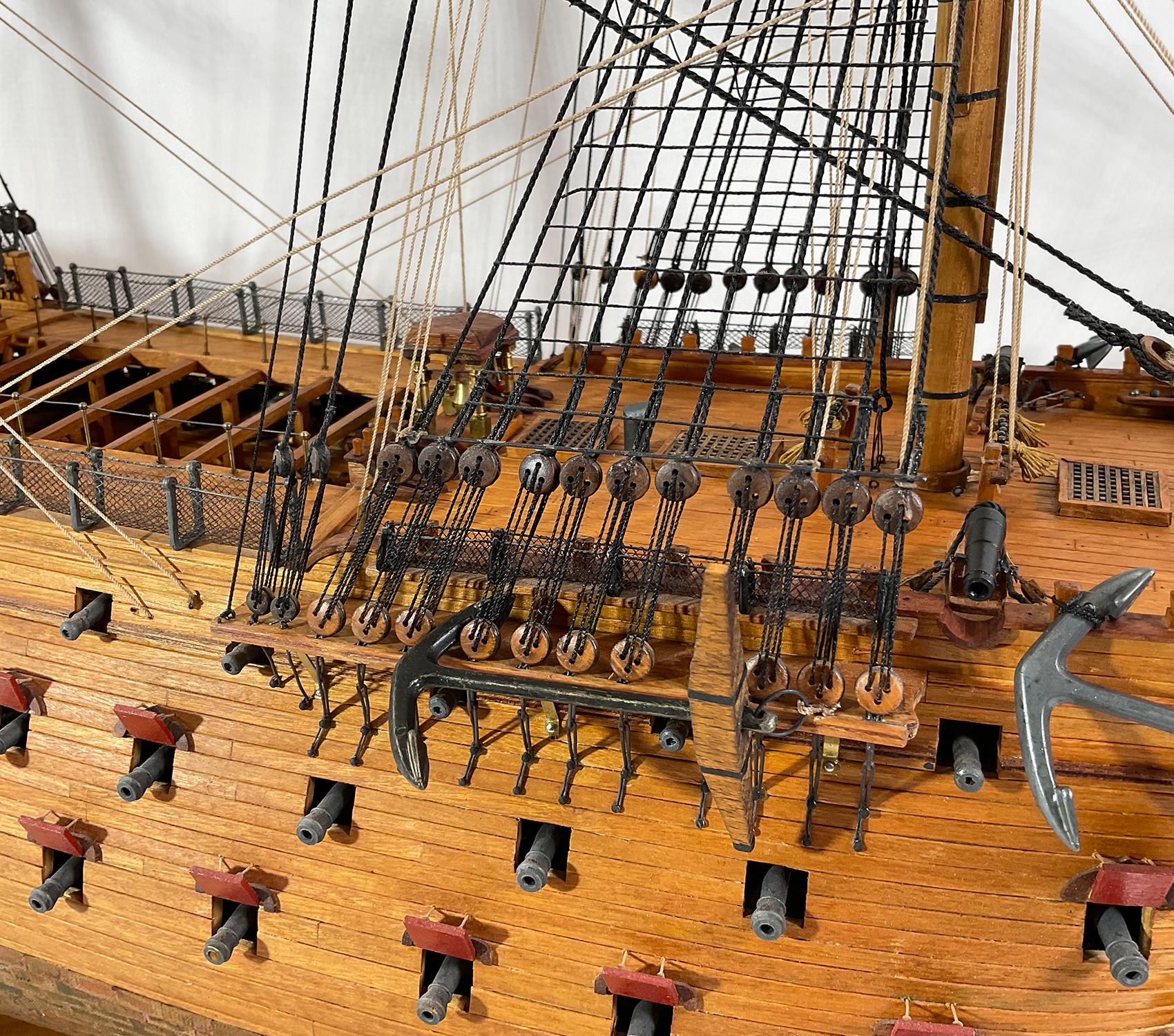 Model of the British Royal Navy Frigate HMS Victory For Sale 2