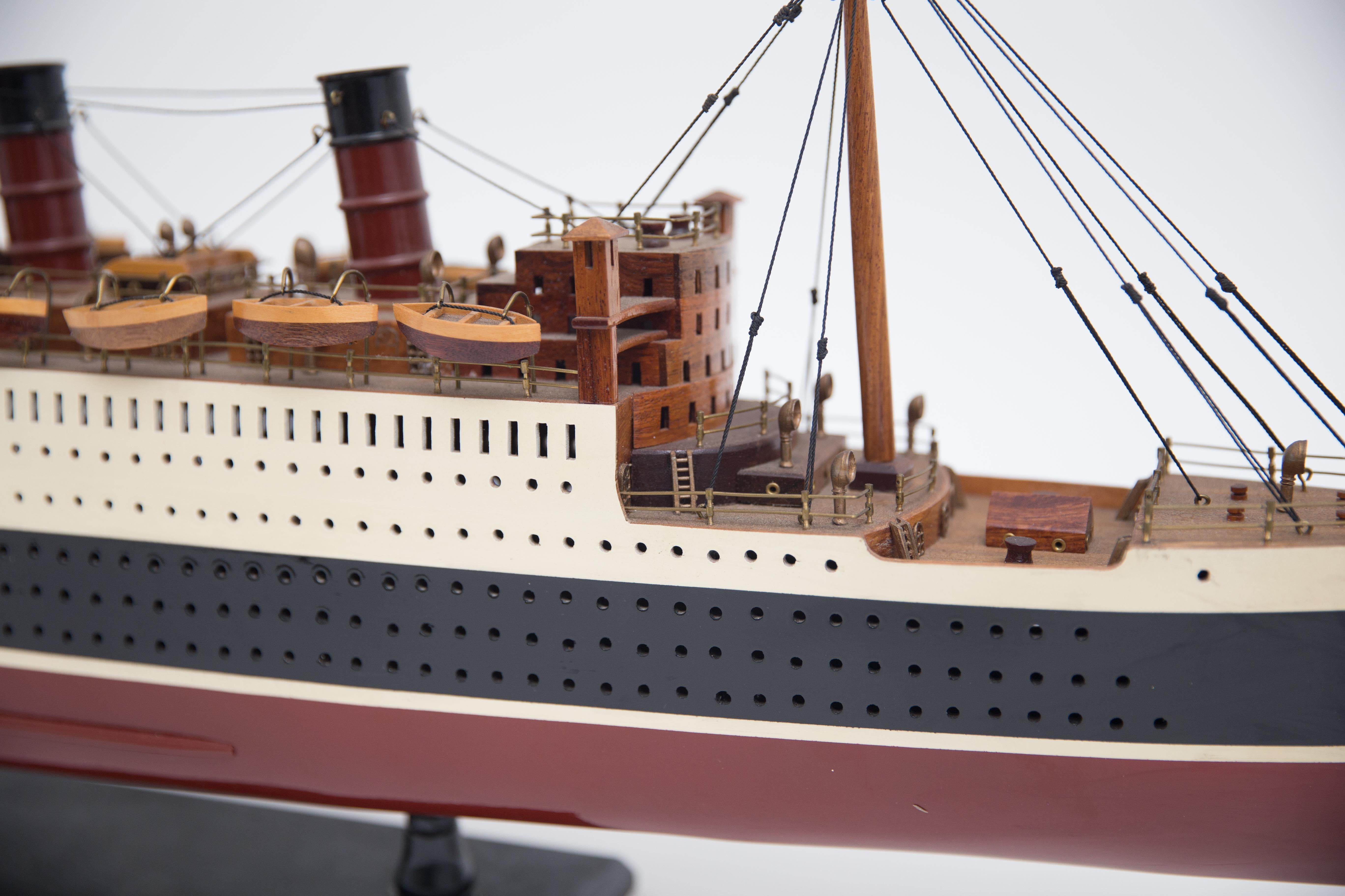 20th Century Model of the Cunard luxury Liner, Queen Mary