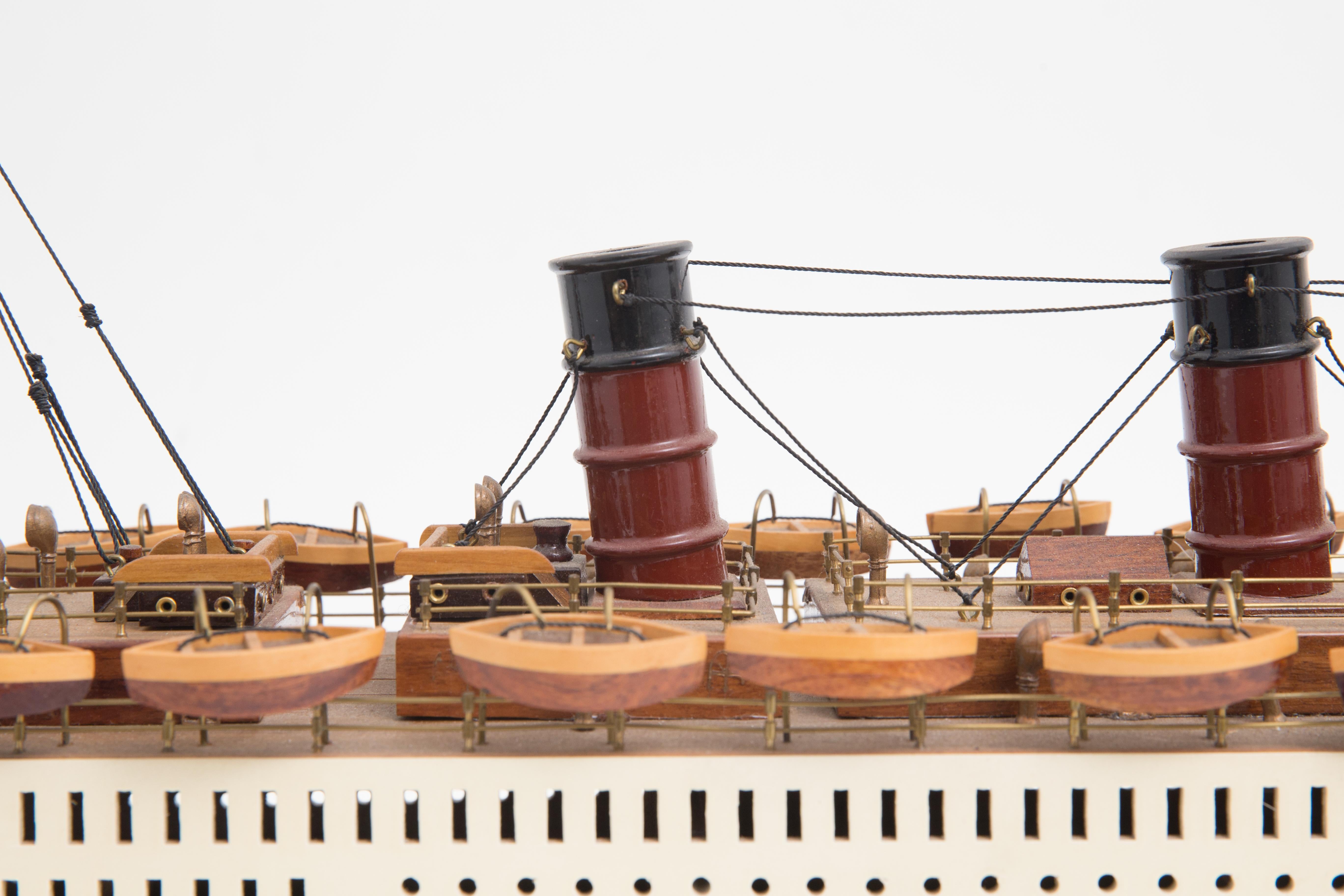 Model of the Cunard luxury Liner, Queen Mary 2