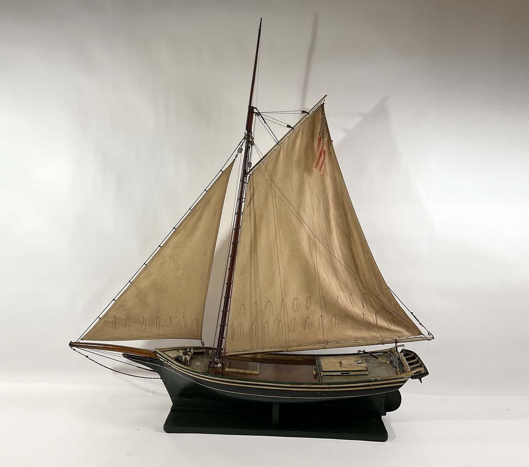 Model of the Oyster Sloop Fanny Fern of Quincy Mass For Sale 5