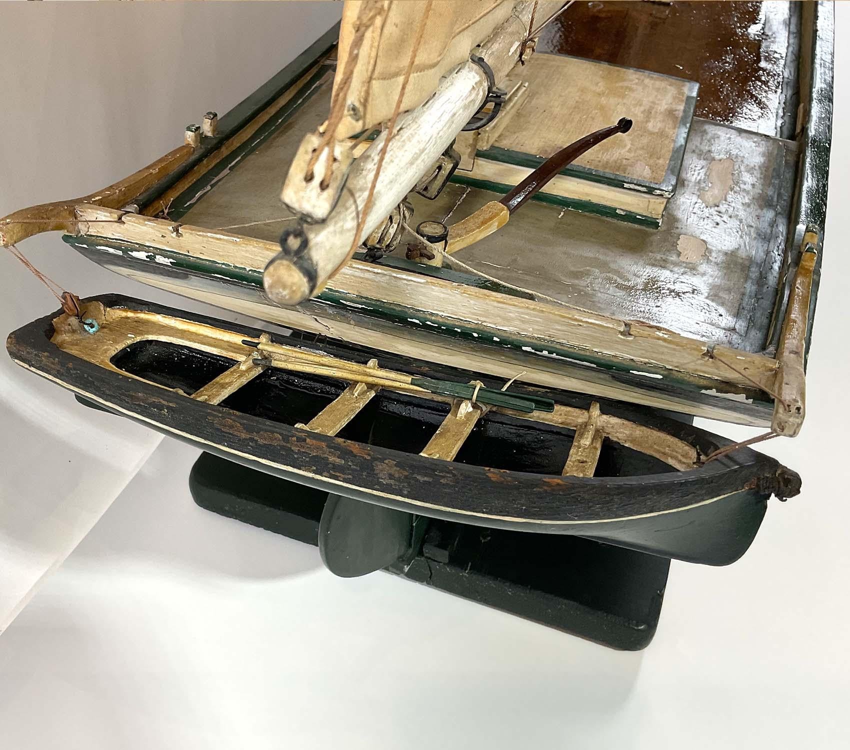 Model of the Oyster Sloop Fanny Fern of Quincy Mass For Sale 3