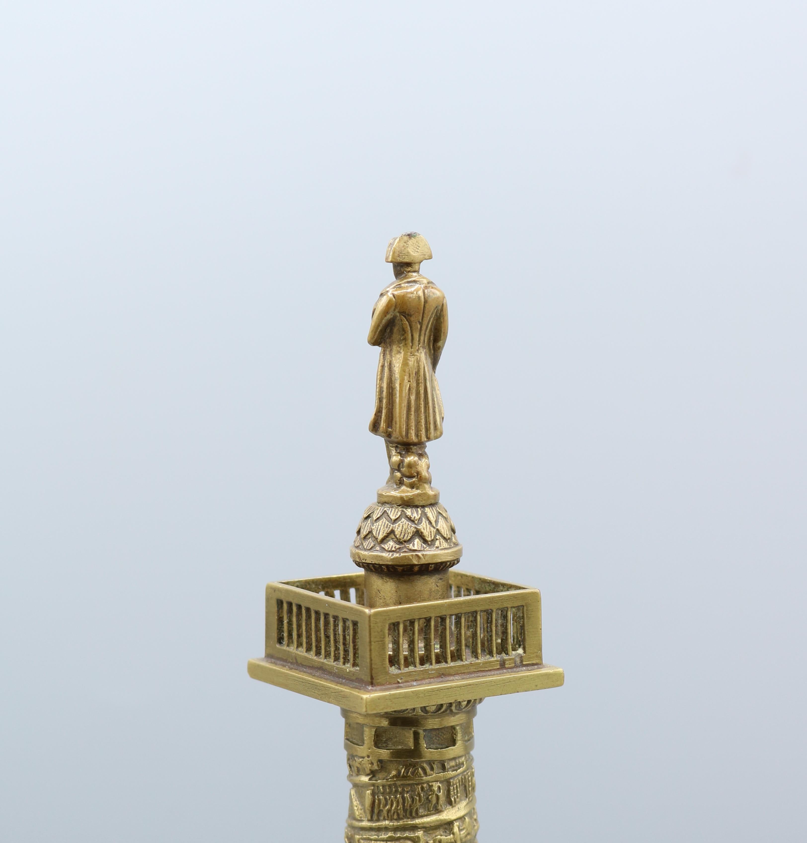 Model of the Place Vendôme Column, Gilt-Brass, Mid-19th Century 2