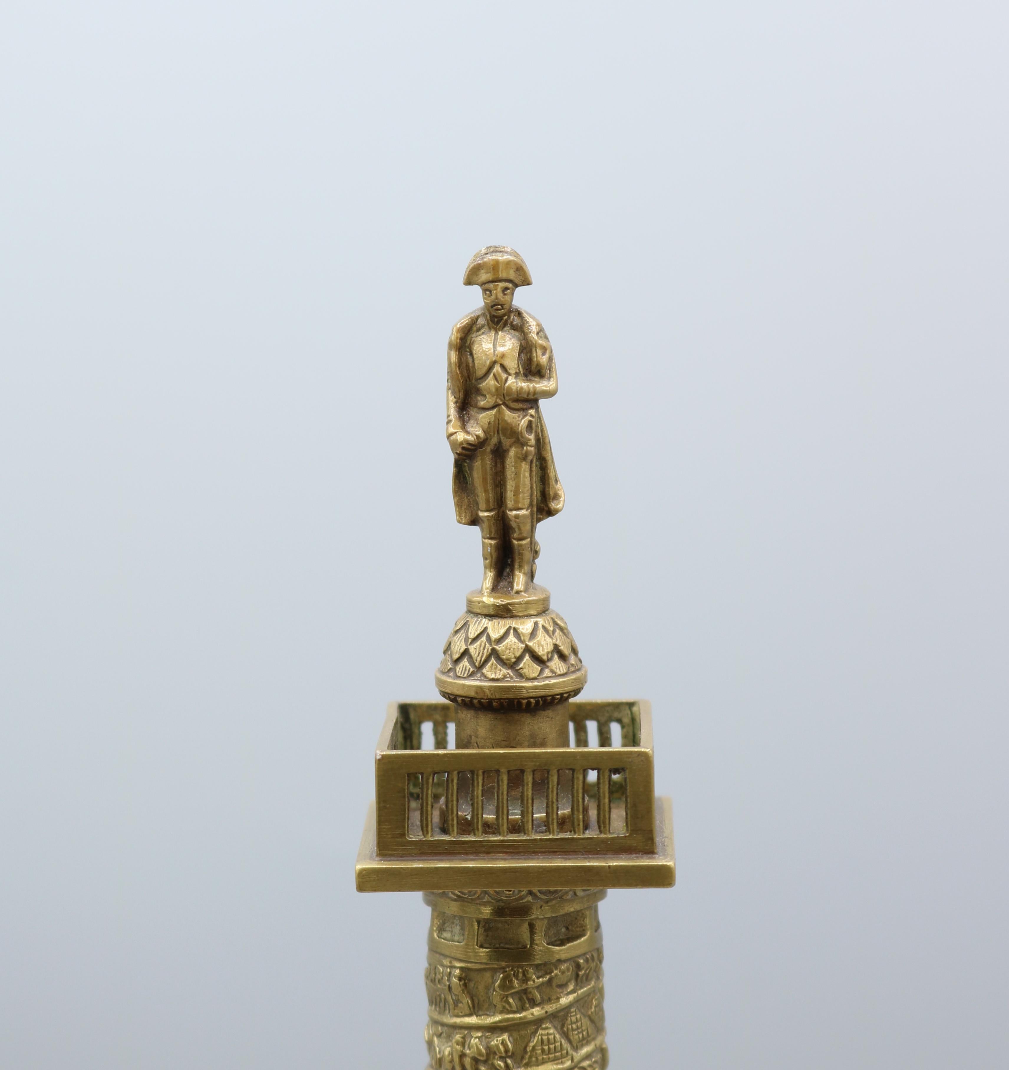 Model of the Place Vendôme Column, Gilt-Brass, Mid-19th Century 3