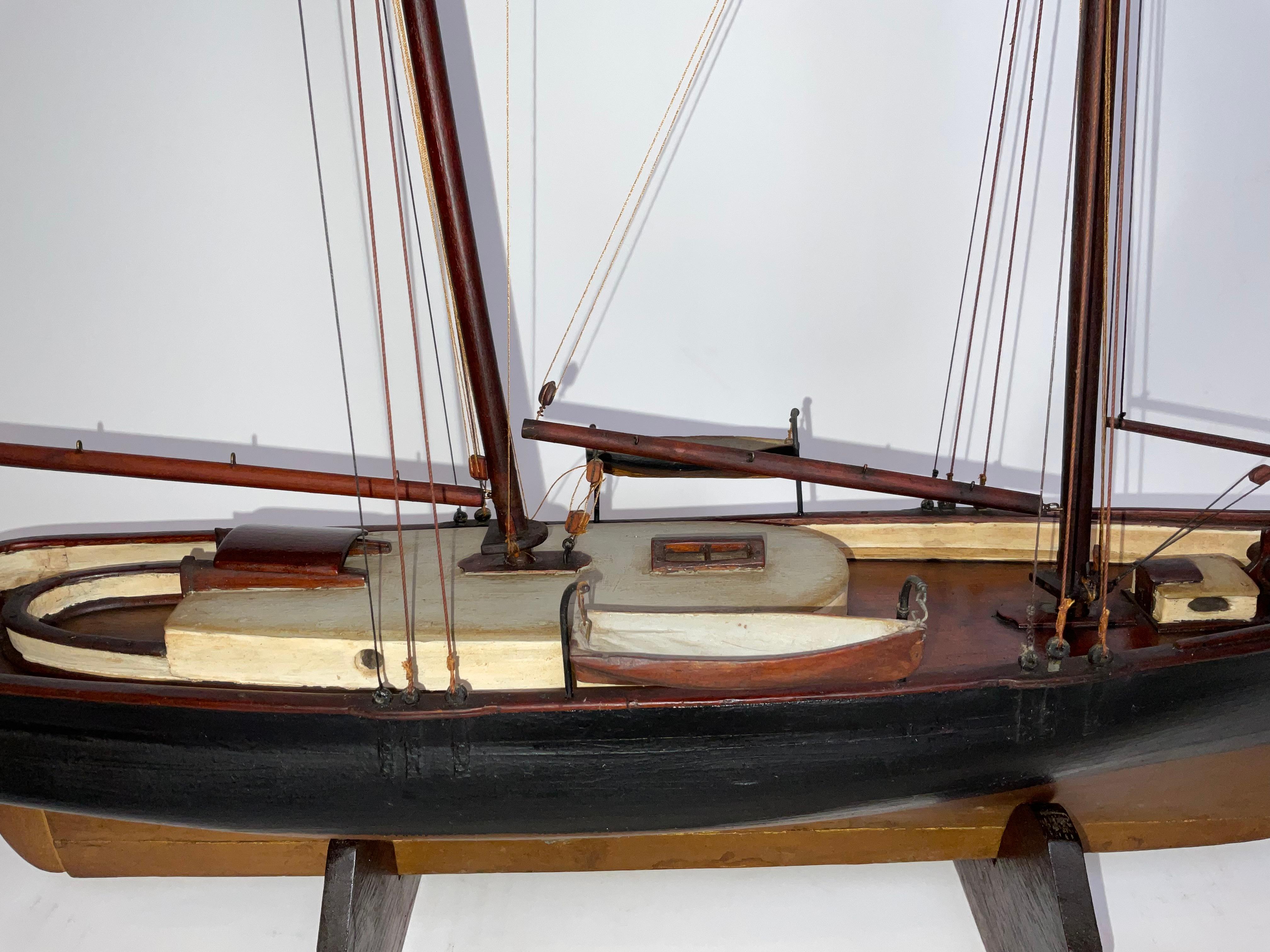 Bois Modèle du yacht Schooner Yacht Vim en vente