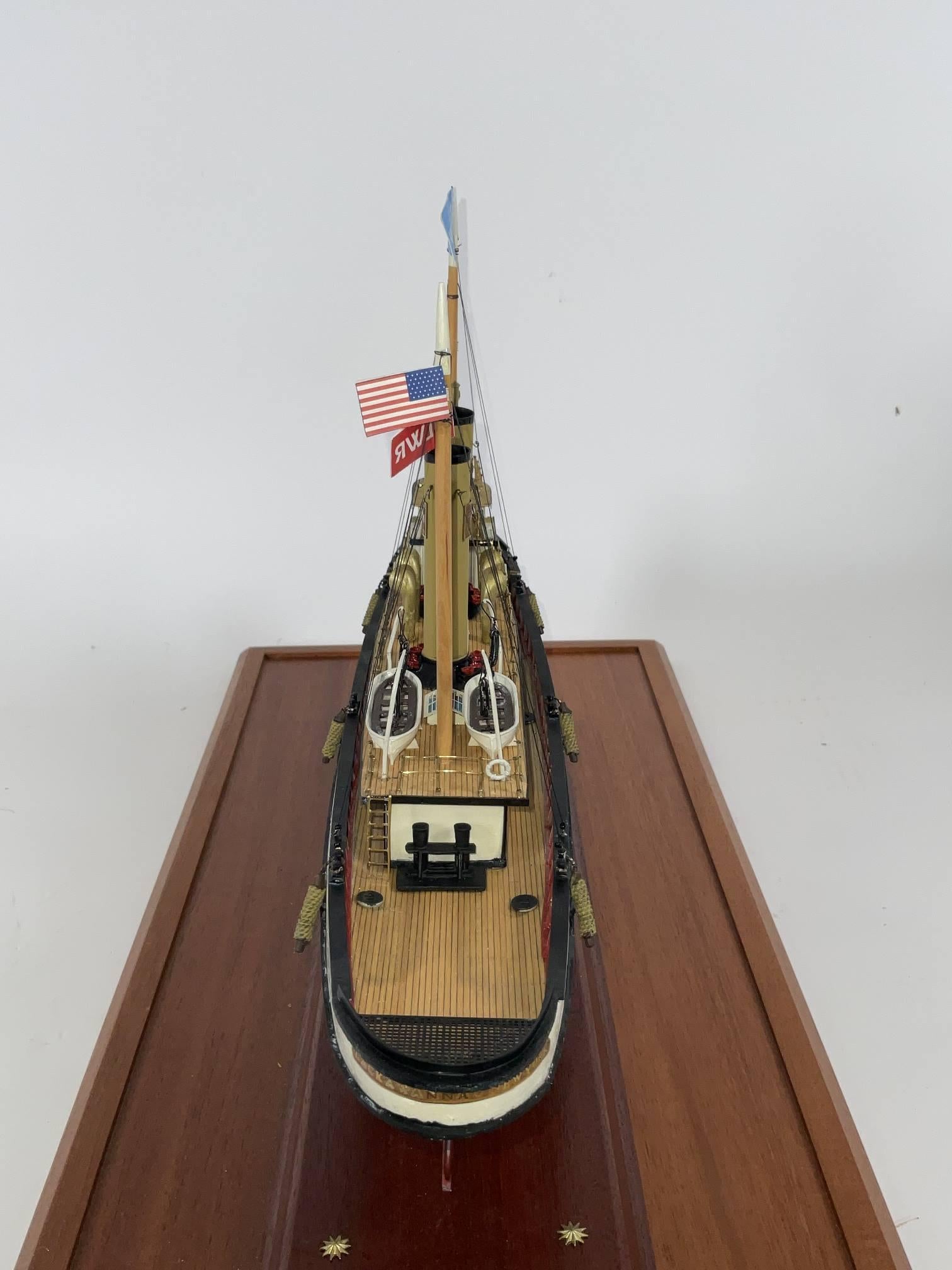 Nord-américain Modèle du bateau à vapeur Lackawana en vente