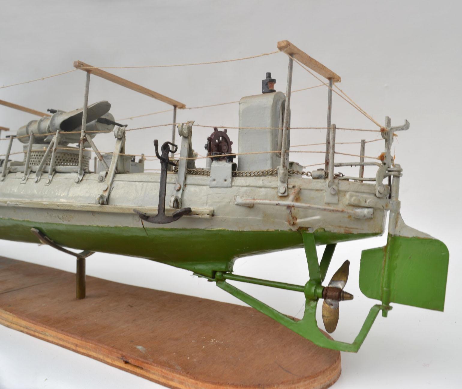 Model of the Torpedo Boat 'Drazki' Ussr, 1907 In Good Condition In London, GB