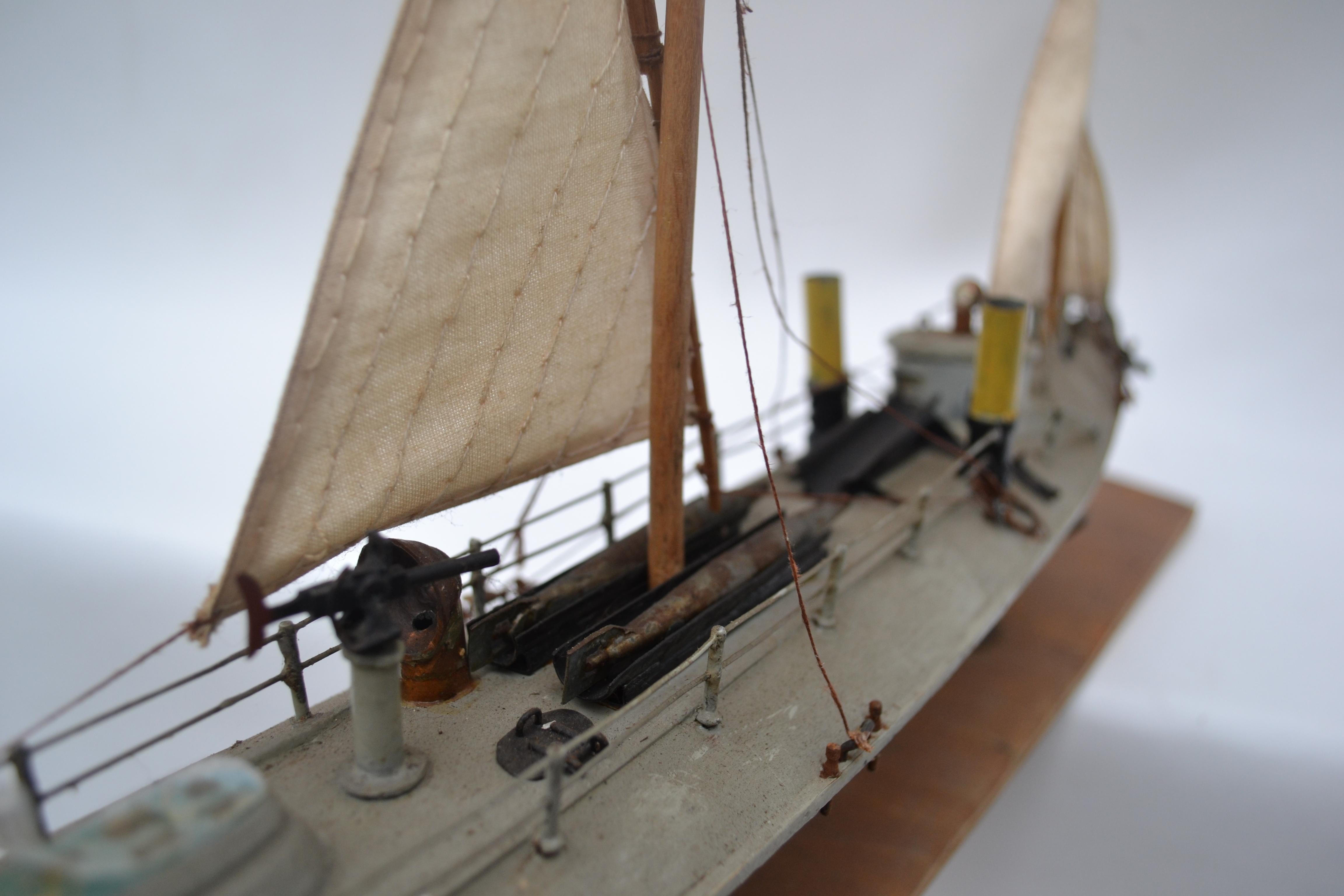 Wood Model of Torpedo Boat Klasse Batum, 1880 For Sale