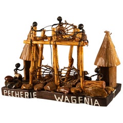 Model of Wagenia Fishing Installation on the Kongo River