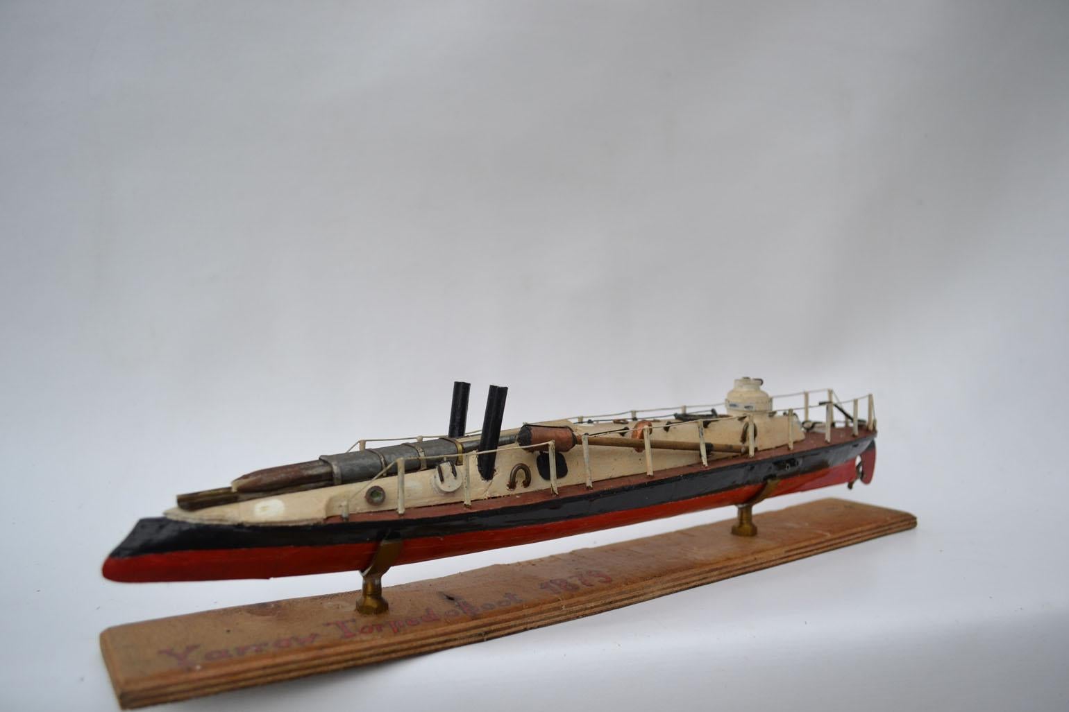 Wood Model of 'Yarrow' Torpedo Boat, 1879
