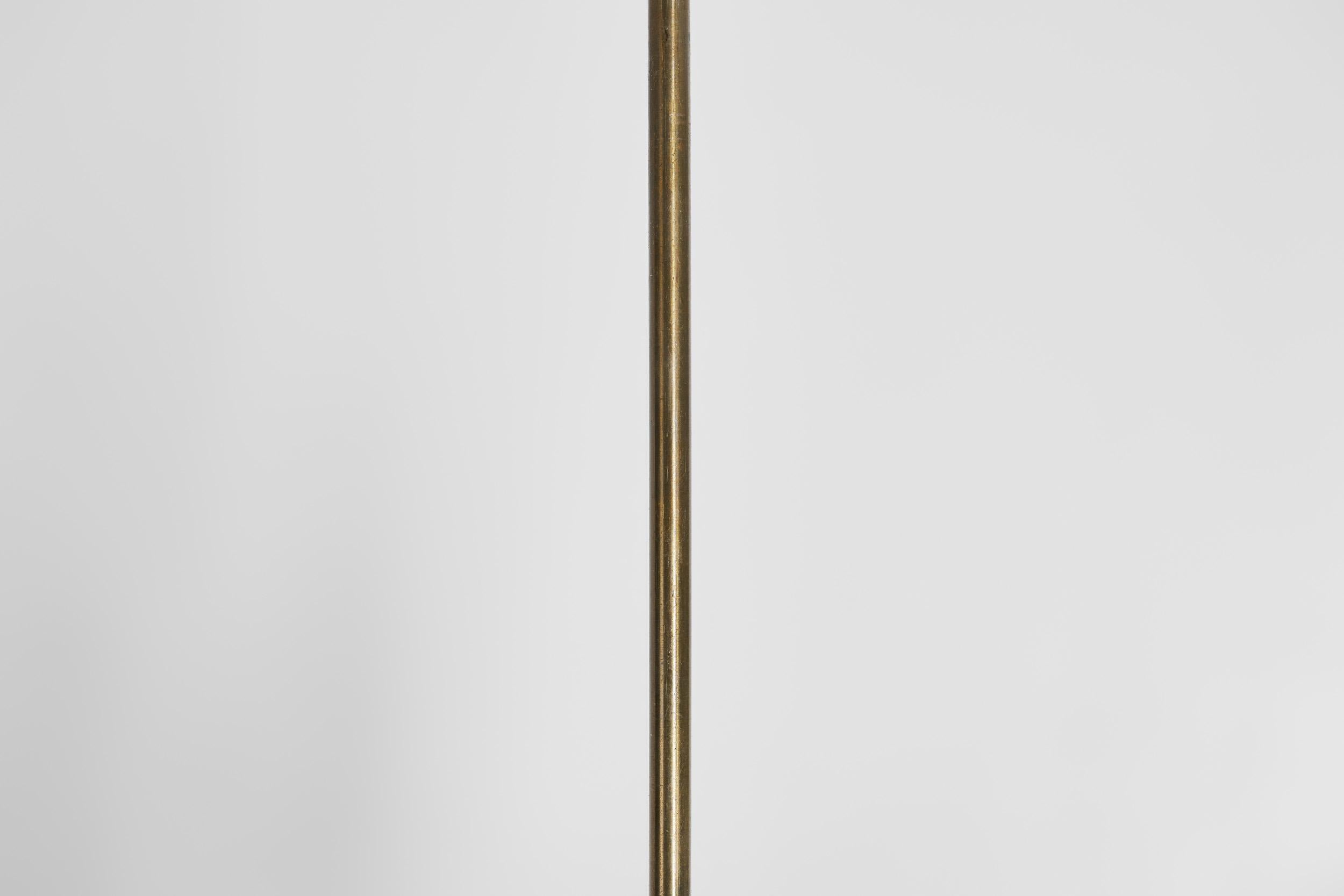 Lampada da soffitto in ottone e vetro modello 